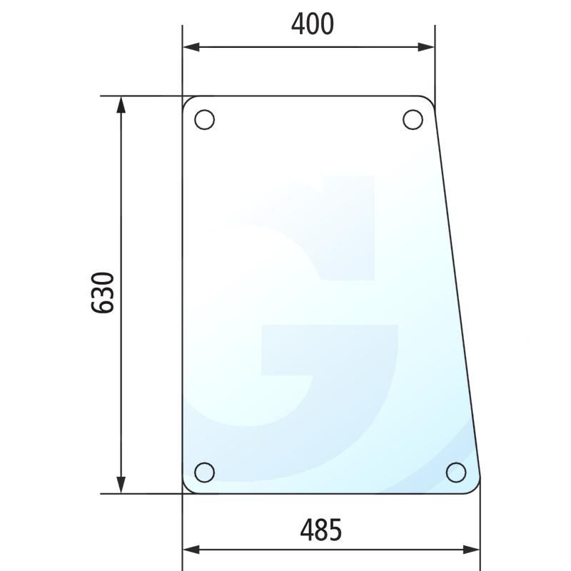 Szyba boczna prawa i lewa Fendt Farmer 205810040300