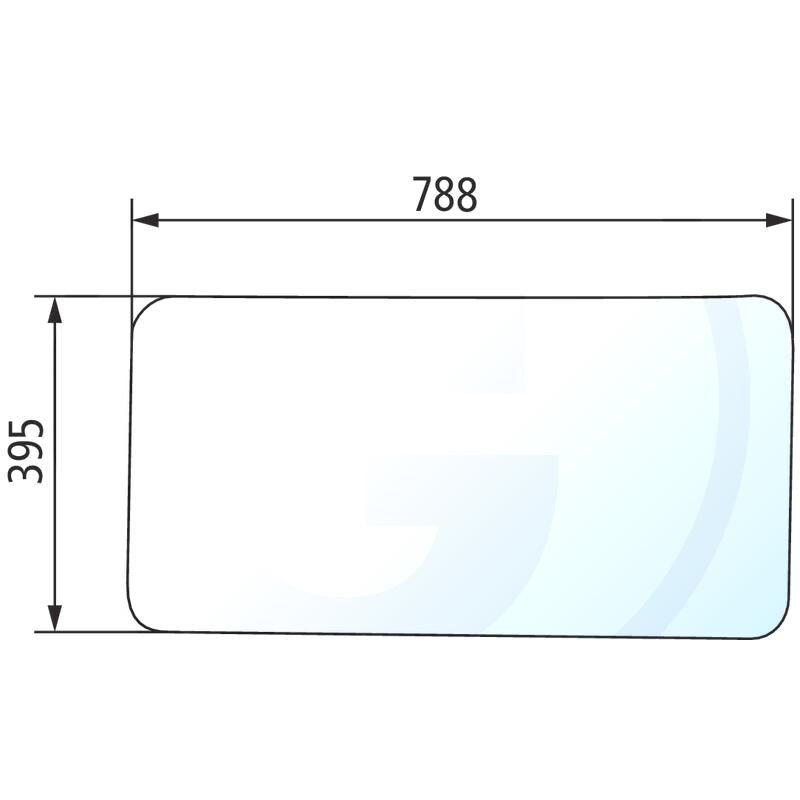 Szyba tylna dolna Renault 75-12 113-14 7700007517