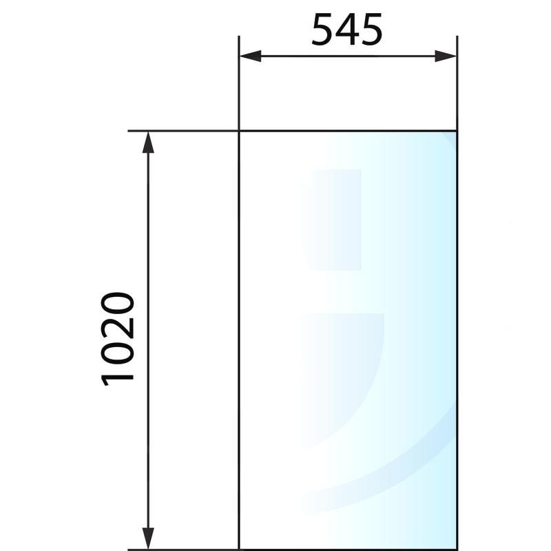 Szyba drzwi górna przyciemniana JCB ładowacz teleskopowy 827/30510, 827/20164