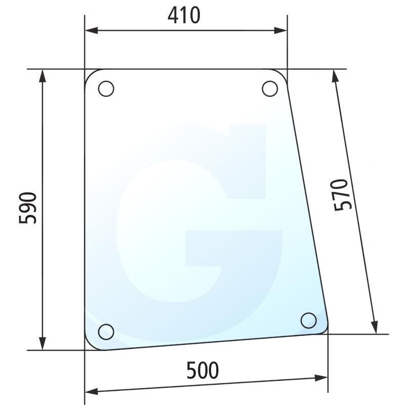 Szyba boczna prawa i lewa Fendt Farmer 294810040300