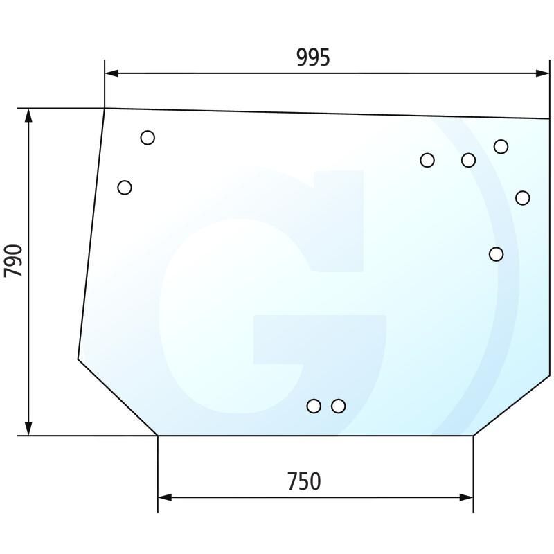 Szyba tylna ogrzewana Fendt Farmer Favorit H149810050020