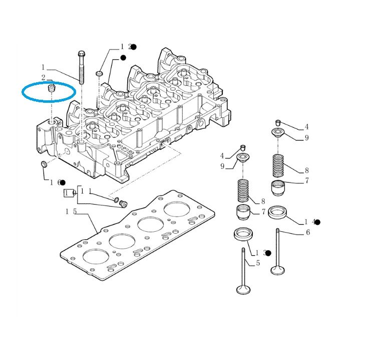 Korek rury 1/2" -14 New Holland 4895078 CNH