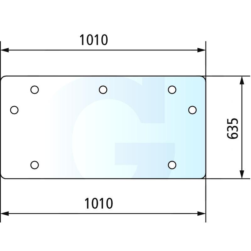 Szyba przednia Massey Ferguson 3103984M91