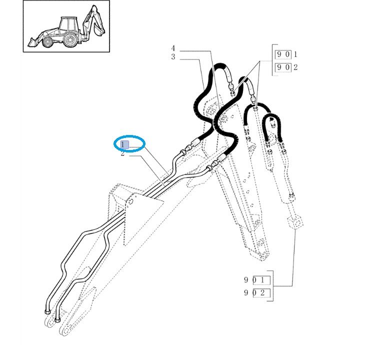 Rurka New Holland 85815674 CNH