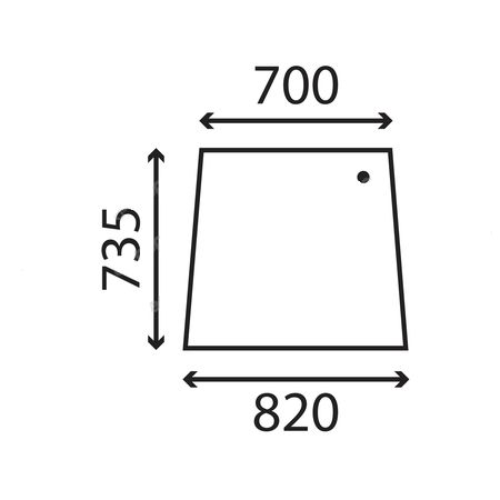 Szyba przednia Fendt Farmer 166810040100