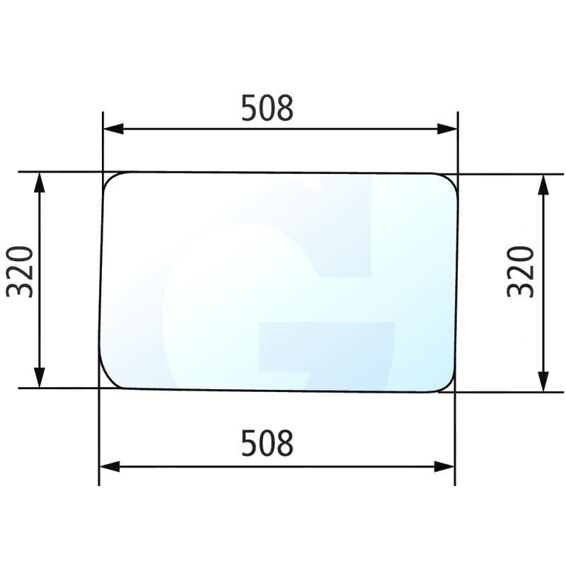 Szyba tylna dolna Zetor 6211-7998