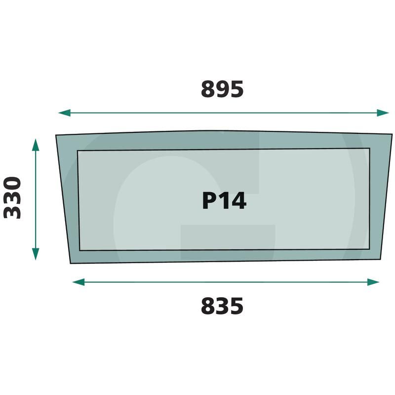 Szyba tylna Deutz Agrotron K 0.012.1439.0/10
