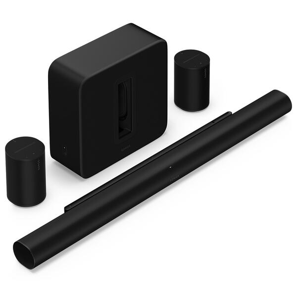 Zestaw sonos arc ultra + 2 x era 100 + sub 4