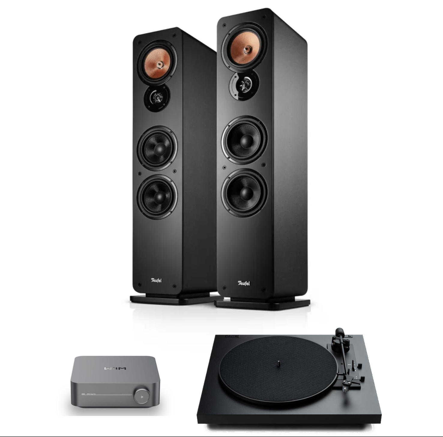 Teufel ultima 40 mk4 + wiim amp pro + pro-ject a 1.2 - gramofon półautomatyczny