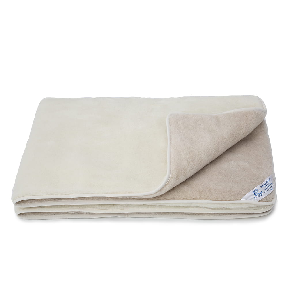 kołdra wełniana camel jasny/kaszmir gładki 200x220 (+-5cm)