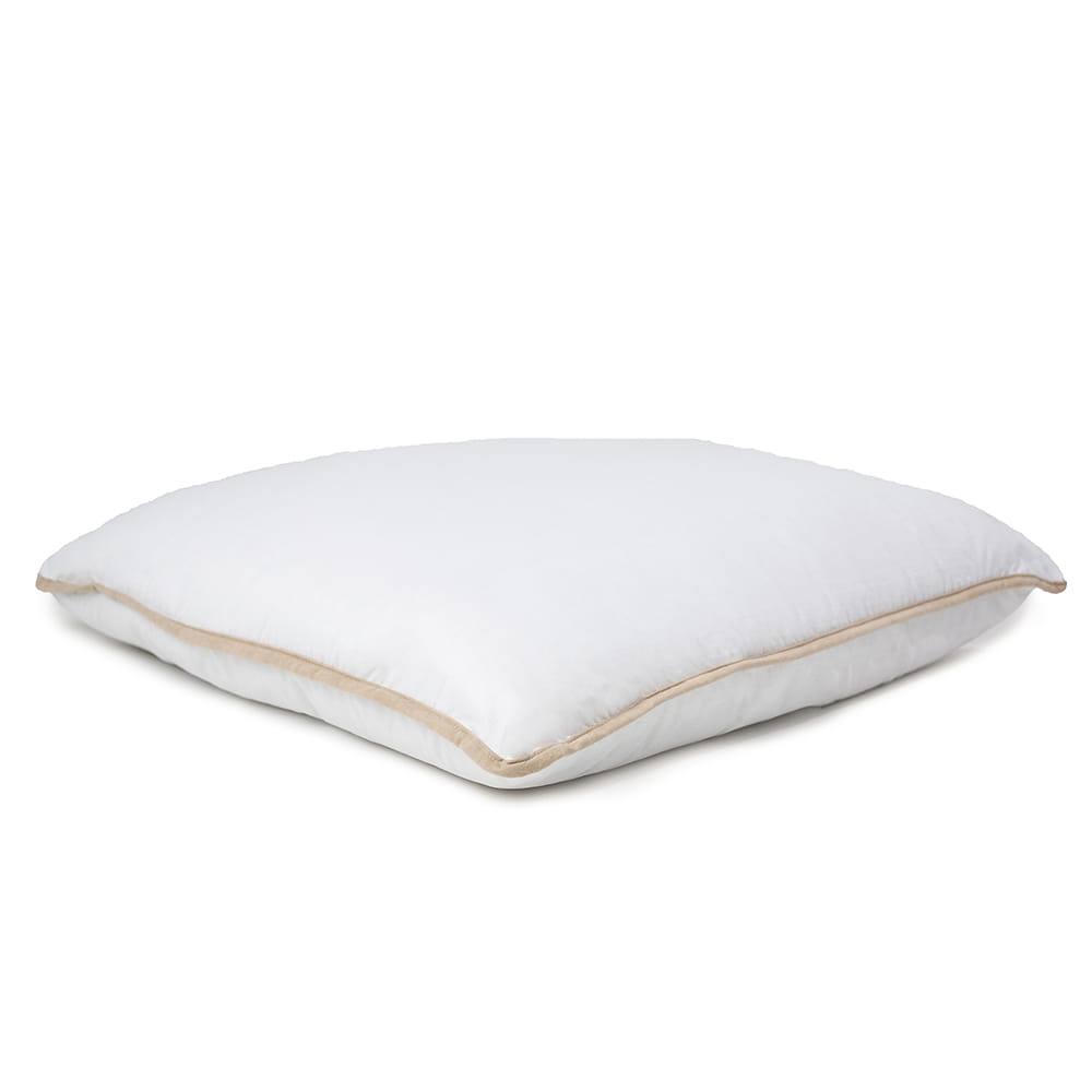 Poduszka wełniana 70x80 poszycie bawełniane, w lamówce