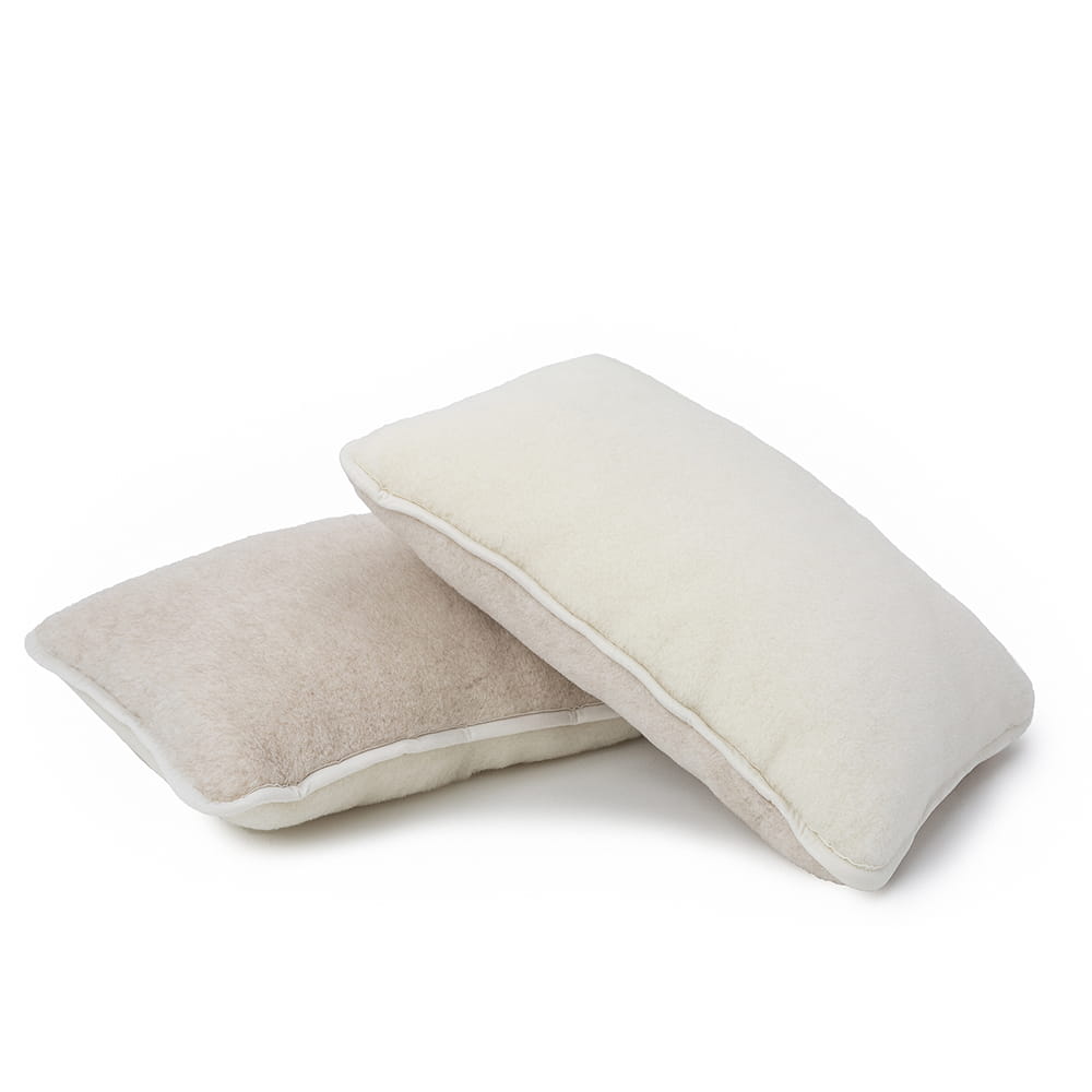 poduszka wełniana camel jasny/kaszmir gładki 70x80 (+-3%)