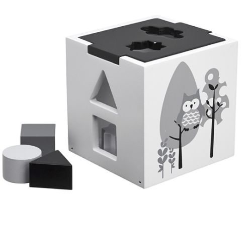 Kids Concept drewniany sorter czarny