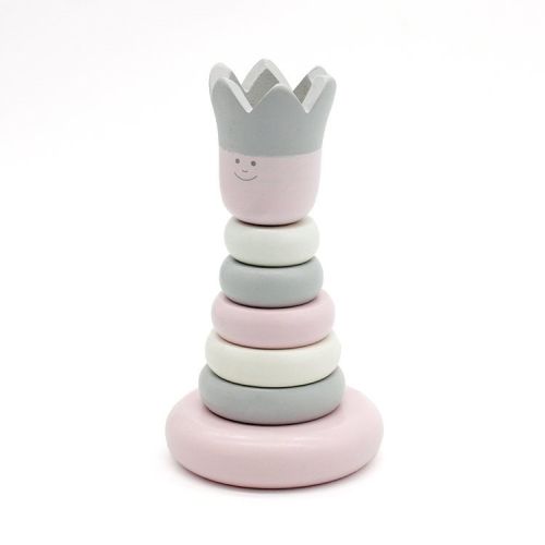 Heze piramidka drewniana pastelowa