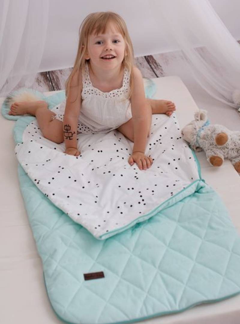 Śpiworek Kinder Hop Dream Catcher (Light) Triangles Aquamarine - 120x60 cm