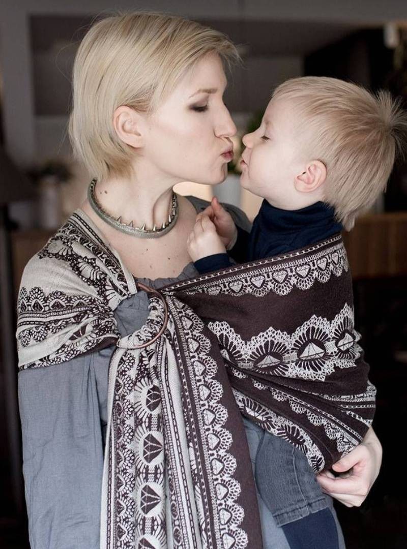 DIAMOND LACE MERINO RING - 85% Bawełna, 12% Wełna merino, 3% Kaszmir, chusta kółkowa, rozmiar: 2,1 m, splot żakardowy