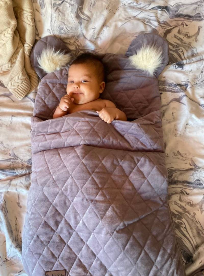 Śpiworek niemowlęcy Dream Catcher Diamond Brownie 6in1 z otworami na pasy 80x45 cm