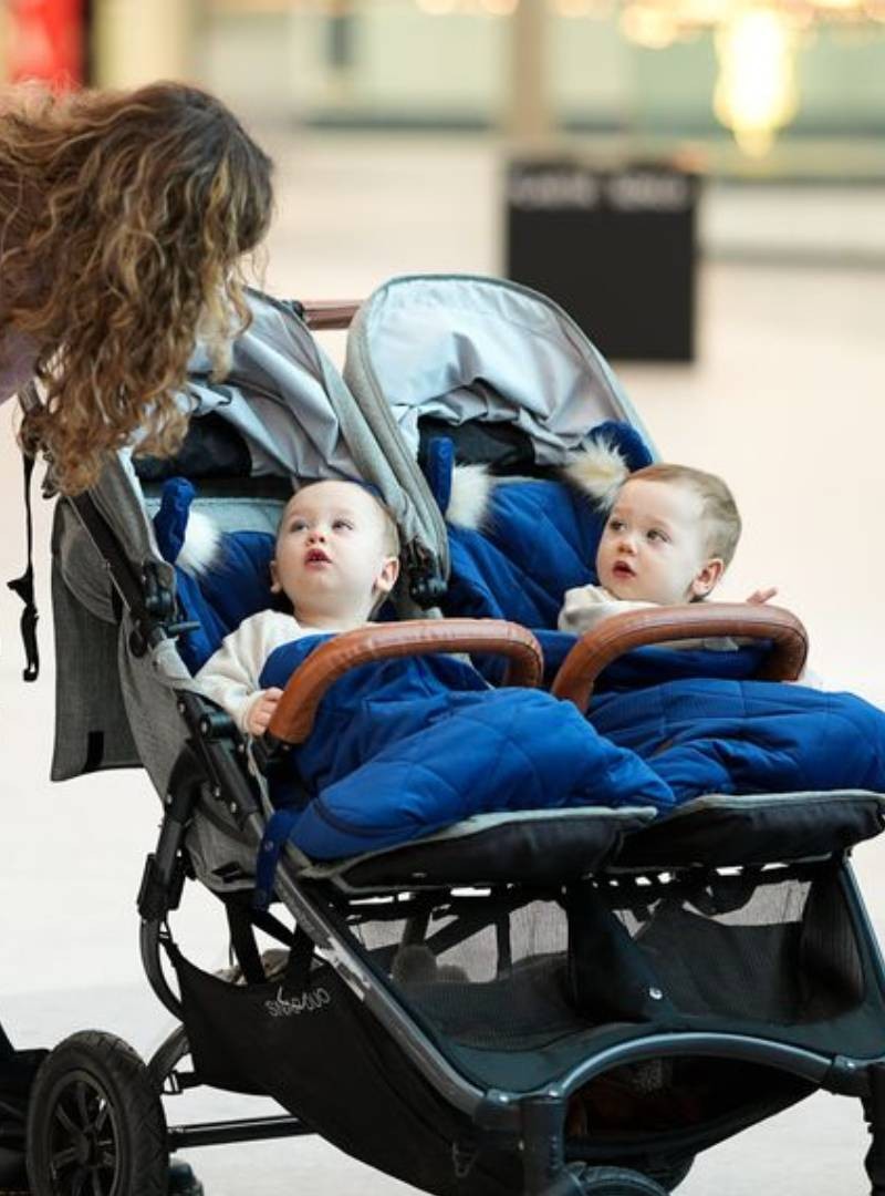 Śpiworek niemowlęcy Dream Catcher Big Diamonds Deep Blue 6in1 bez otworów na pasy 80x45 cm