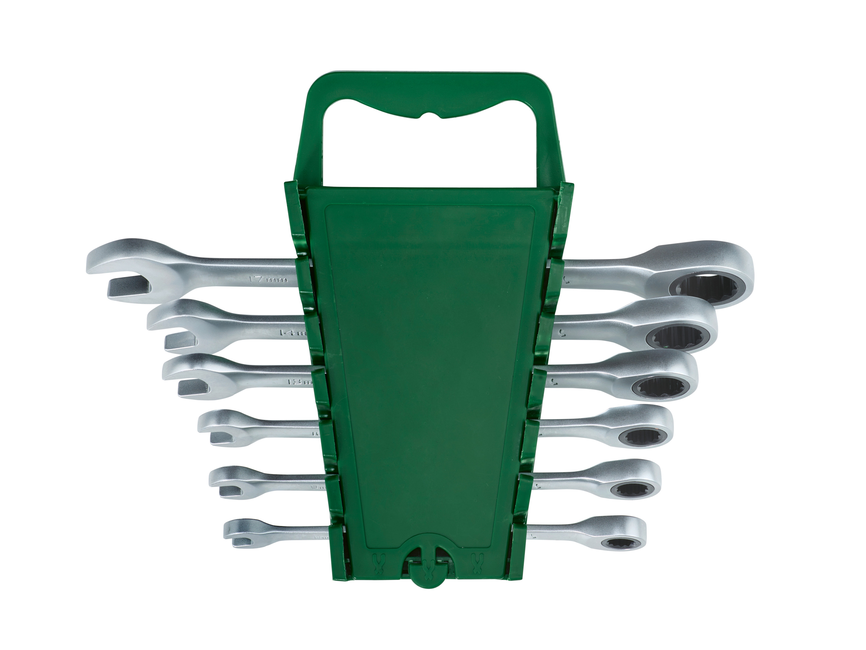 Parkside Zestaw kluczy płasko-oczkowych z grzechotką Prosty 6 szt.