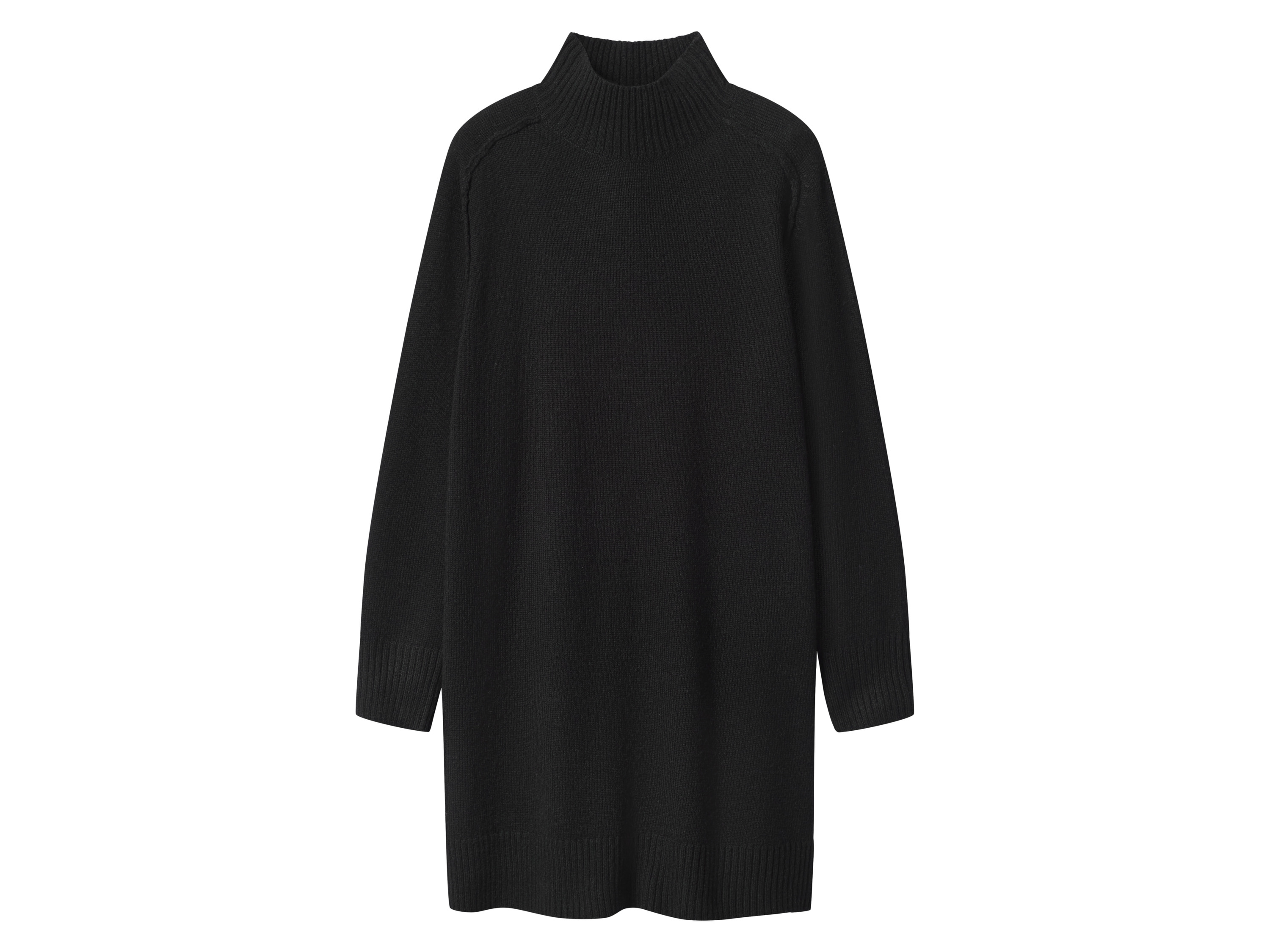 esmara Sukienka dzianinowa damska Czarny, S36/38