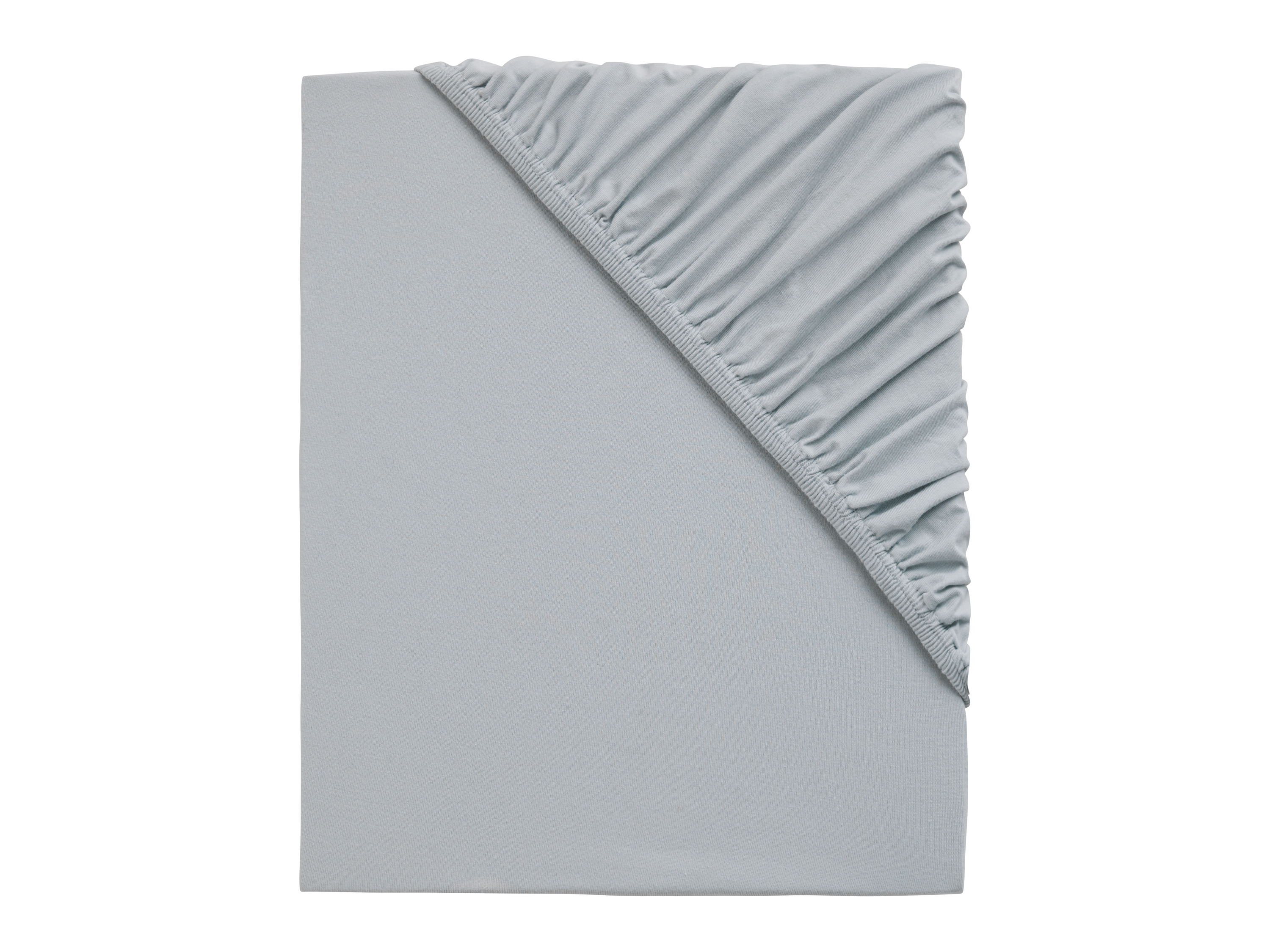 Emma Prześcieradło z dżerseju z gumką, 90-100 x 200 cm Szary