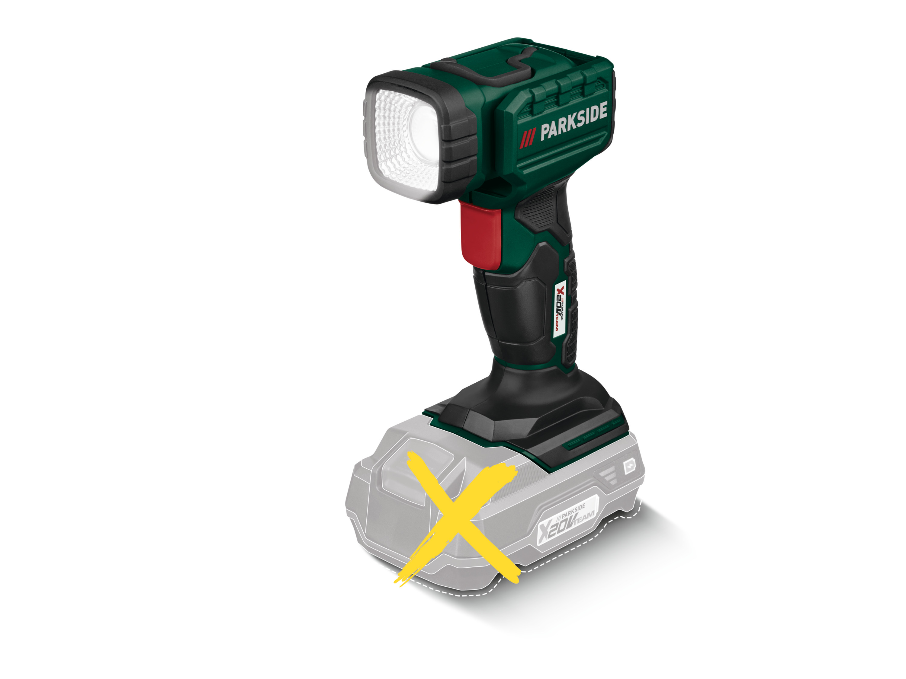 Parkside Akumulatorowa lampa ręczna LED 20 V, Phla 20-Li B1 bez akumulatora i ładowarki