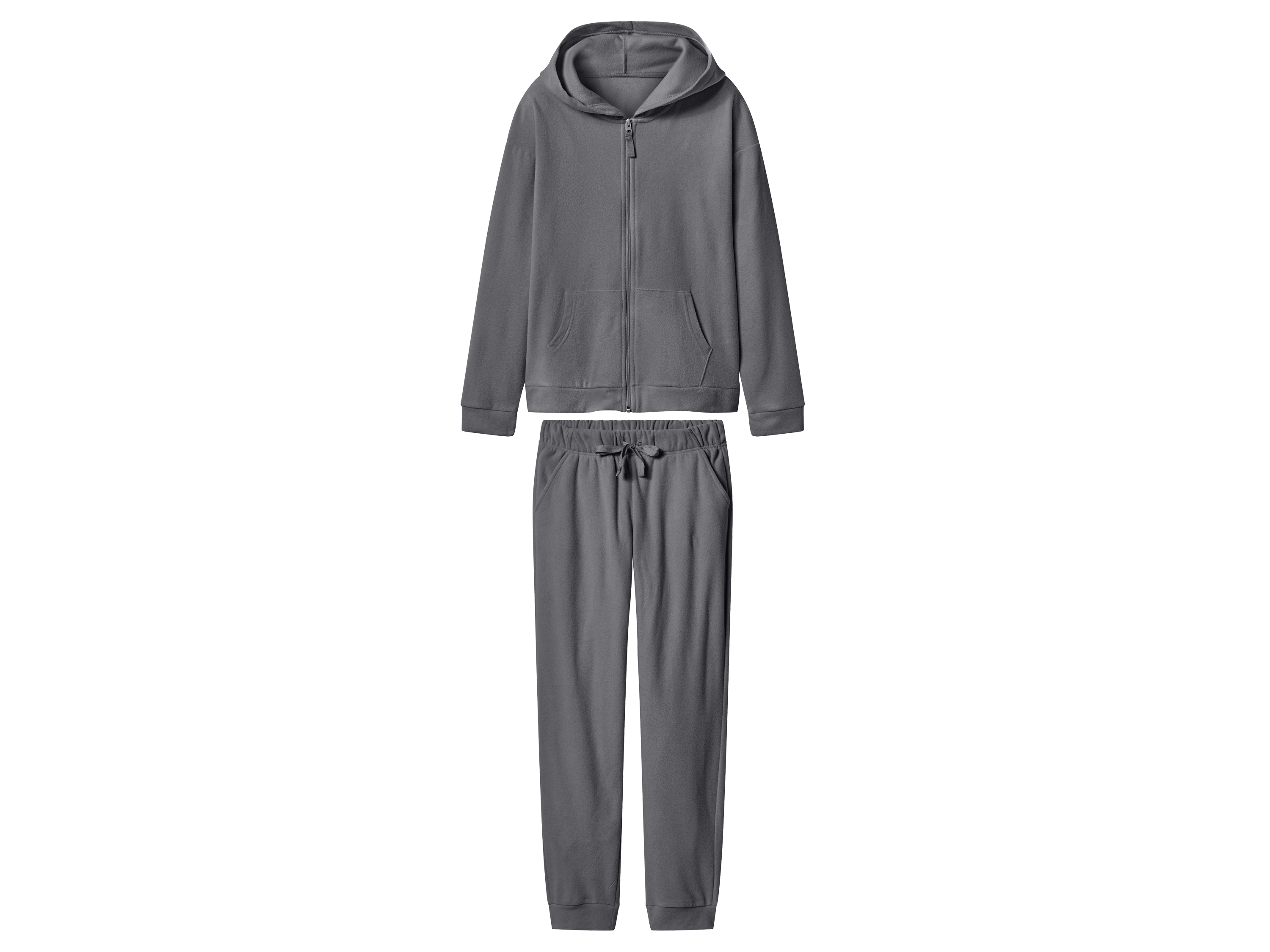 esmara Dres domowy damski z polaru Szary, XS 32/34