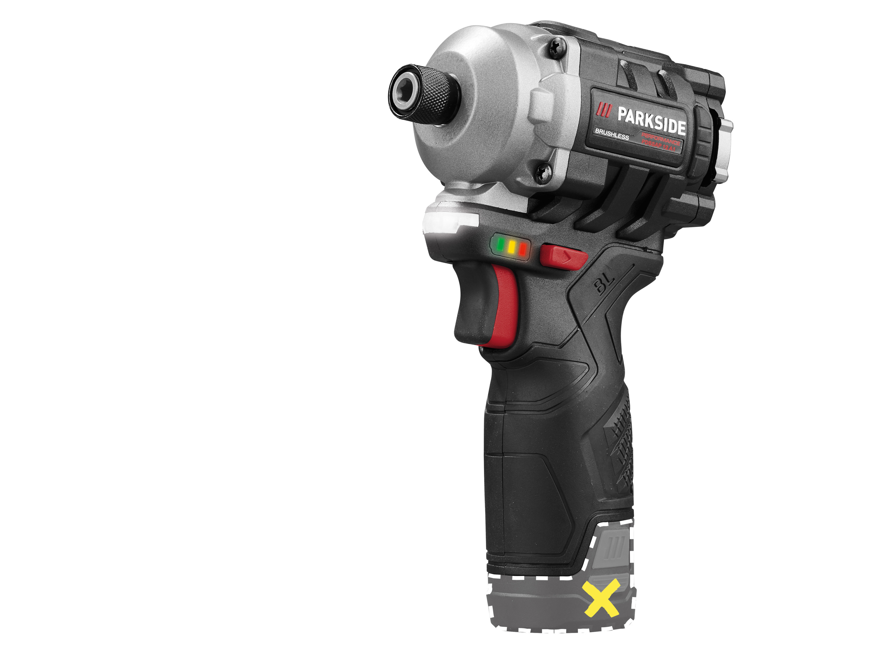Parkside Performance Akumulatorowa zakrętarka udarowa 12 V, Pdssap 12 A1 bez akumulatora i ładowarki