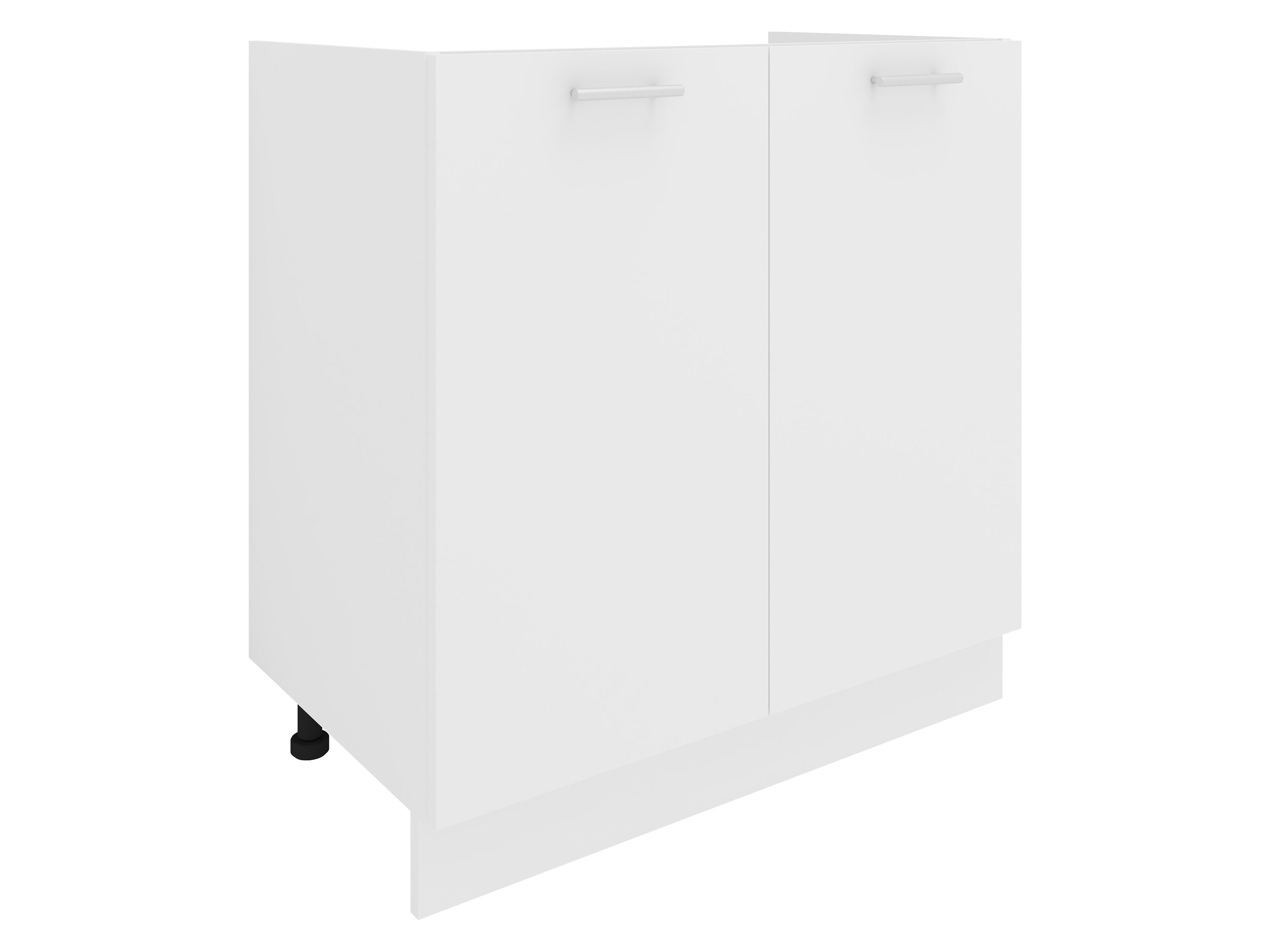 VCM Szafka dolna Esilo Szafka pod zlewozmywak/ umywalkę, Biały/ biały, Dwudrzwiowa