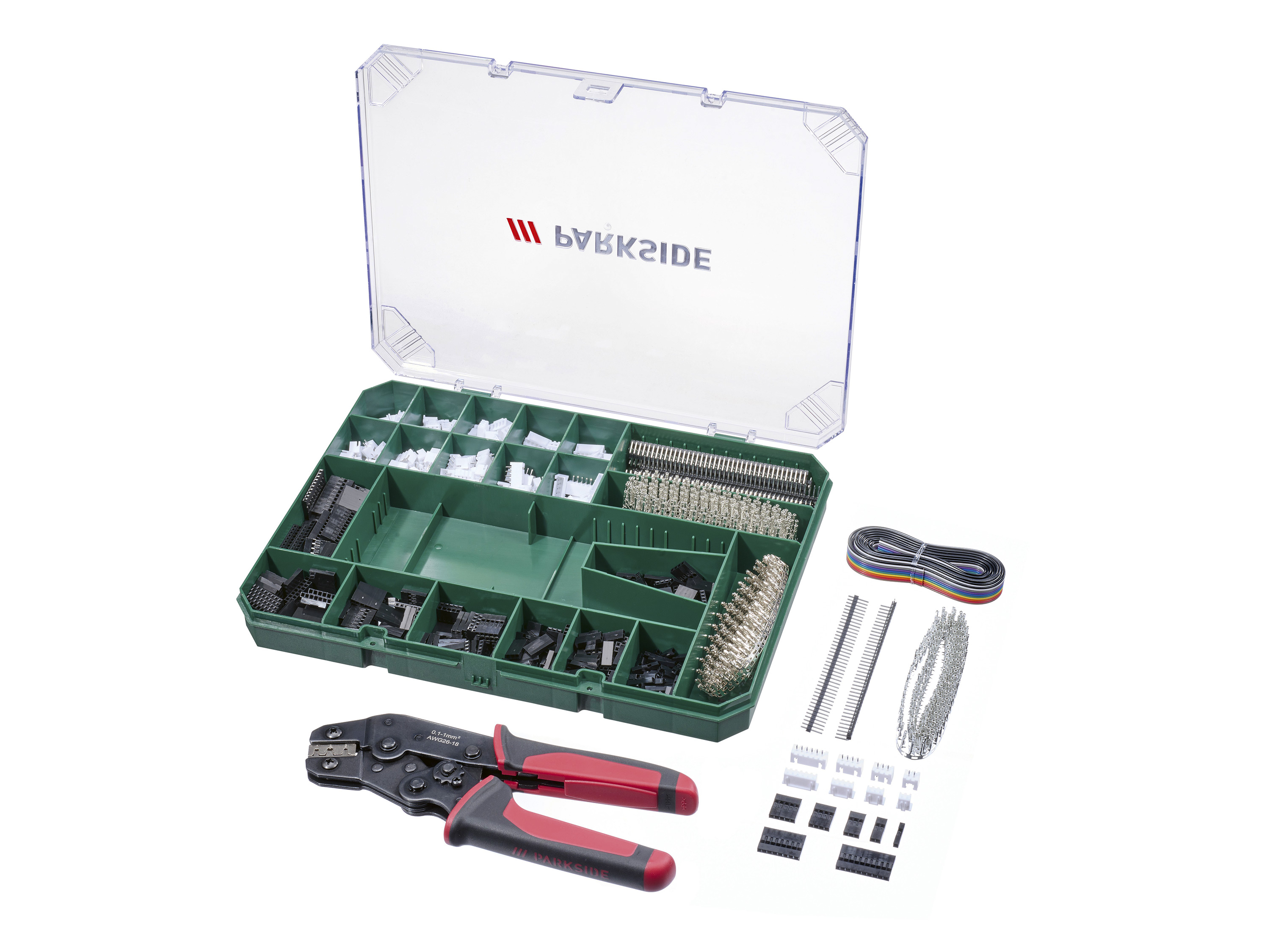 Parkside Szczypce zaciskowe do kabli, 2012 elementów