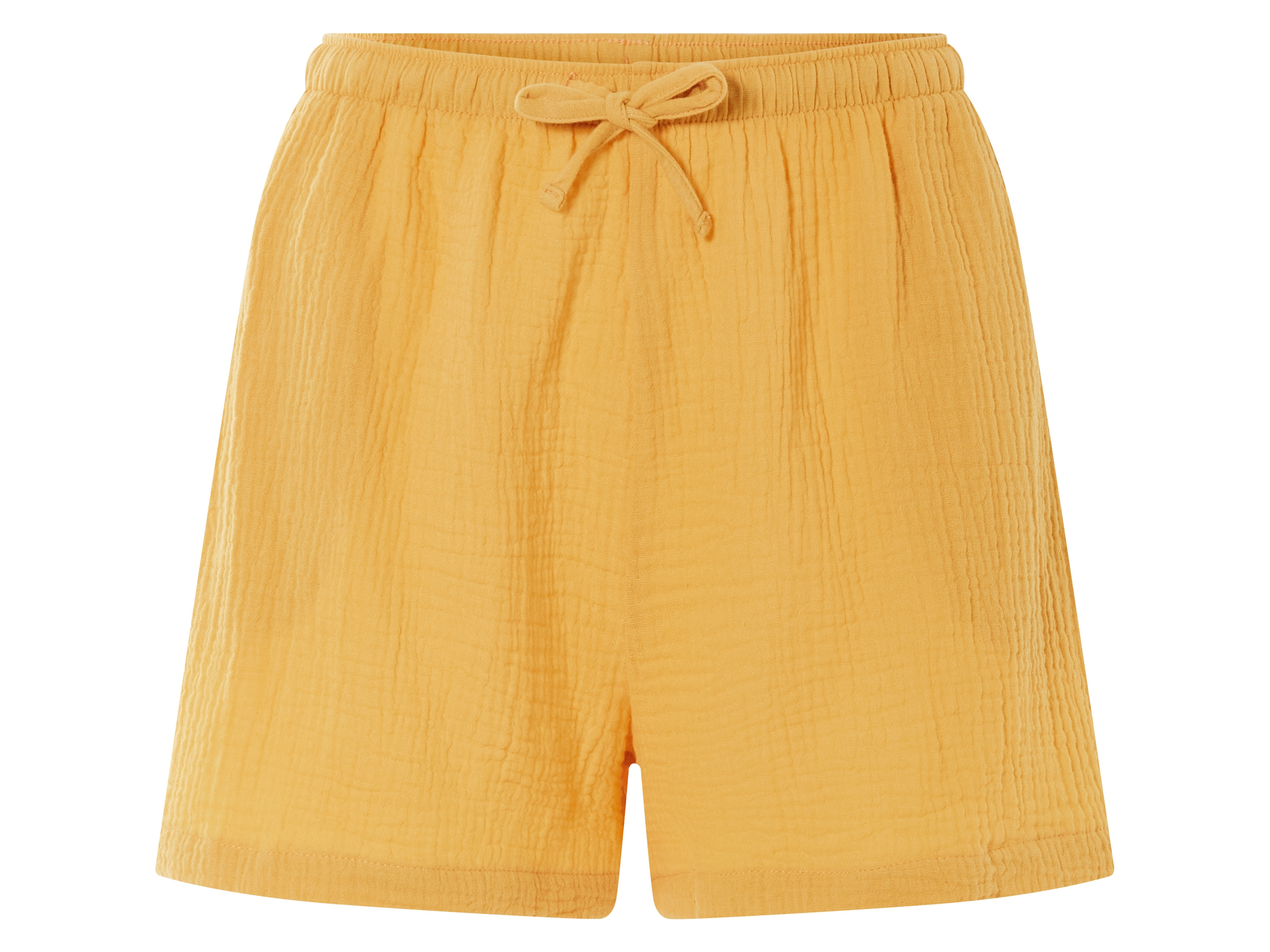esmara Szorty damskie z bawełny muślinowej Żółty, XS 32/34