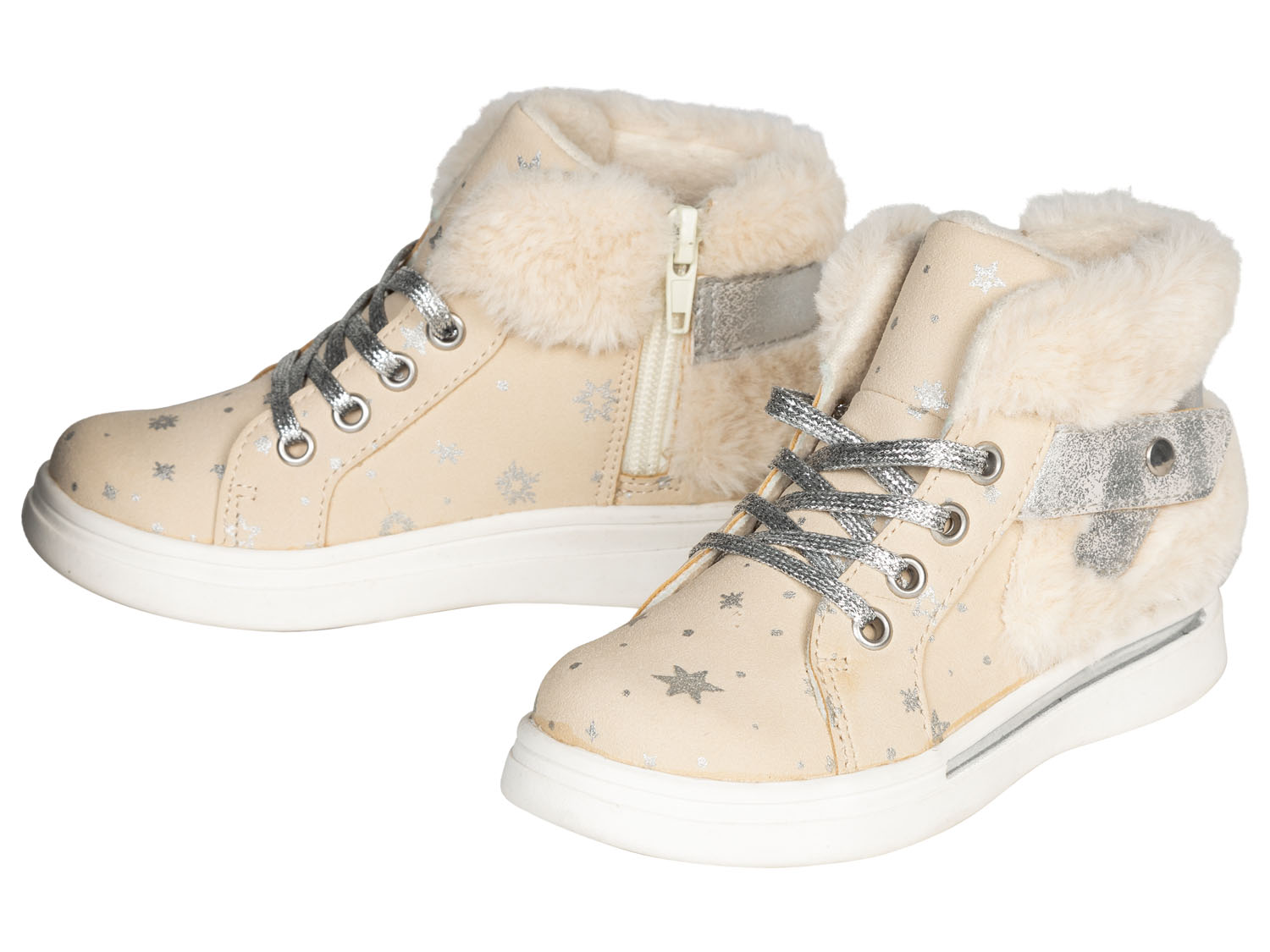 lupilu Dziewczęce botki z ciepłą podszewką Beżowy, 25