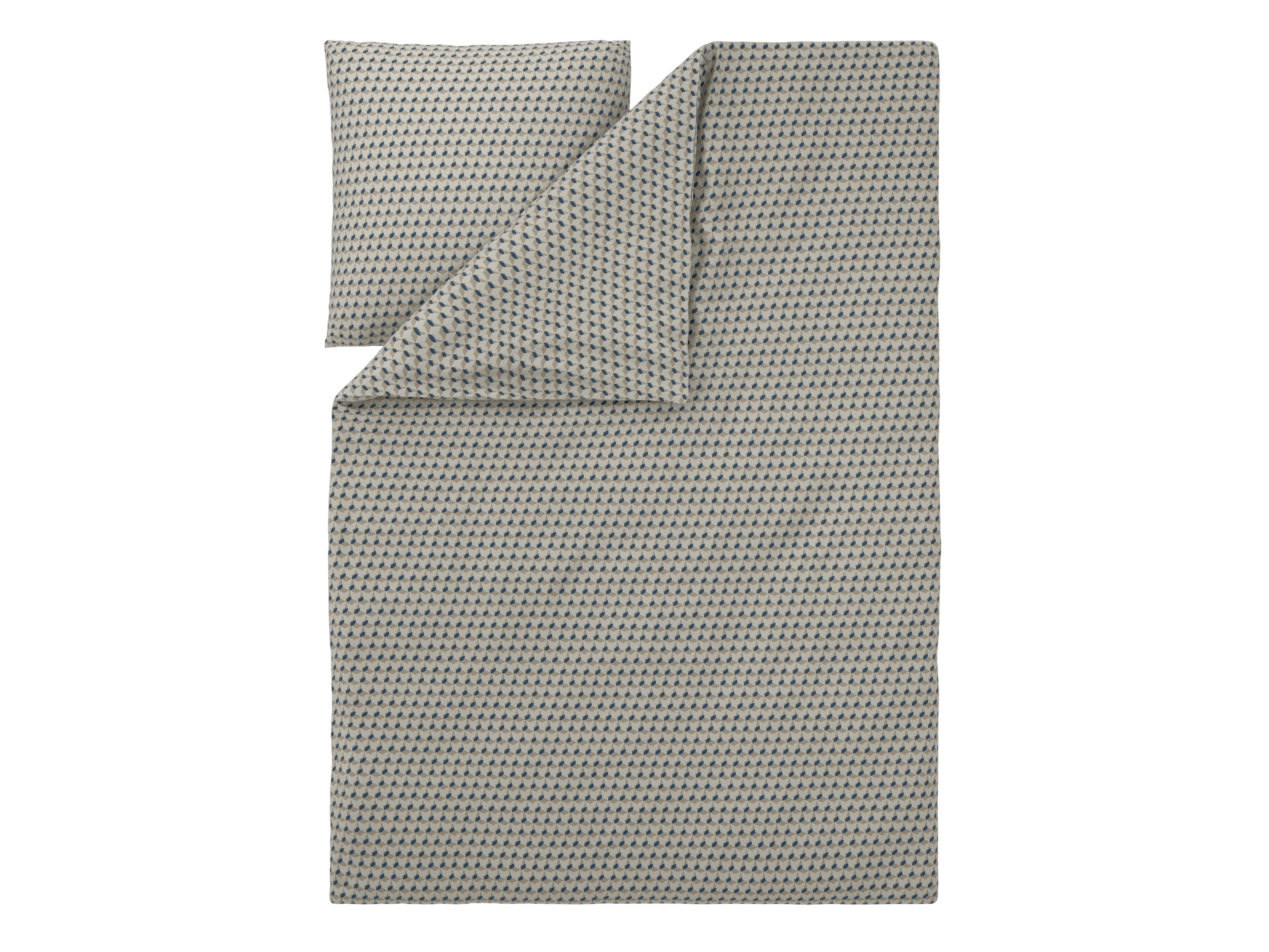 Livarno Pościel z bawełną renforcé, 140 x 200 cm Szary/biały