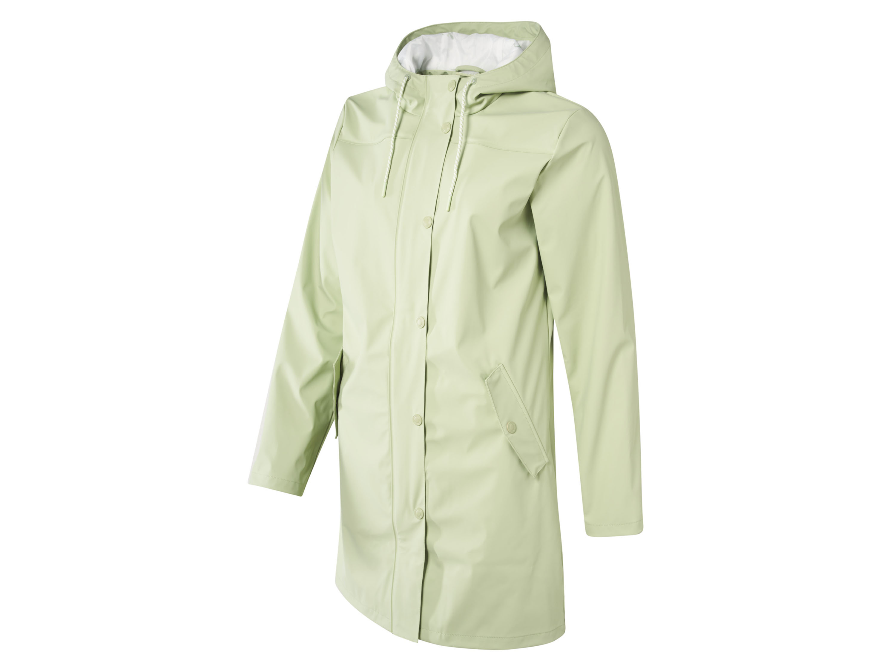 Crivit Parka przeciwdeszczowa damska, wiatro- i wodoodporna Zielony, S36/38