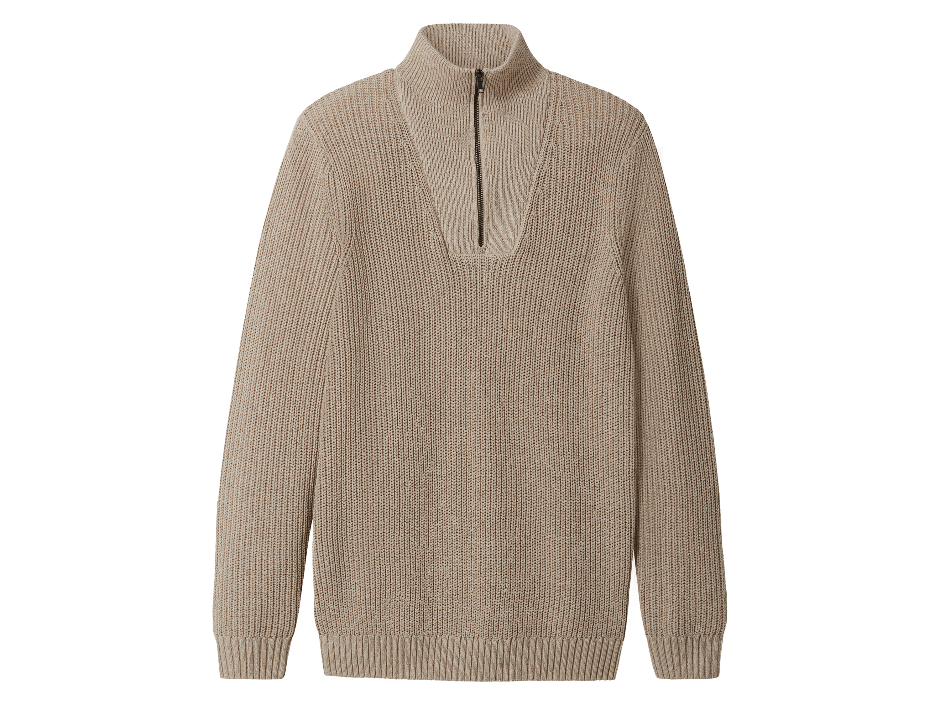 esmara Men Sweter męski z golfem Beżowy, XXL 60/62