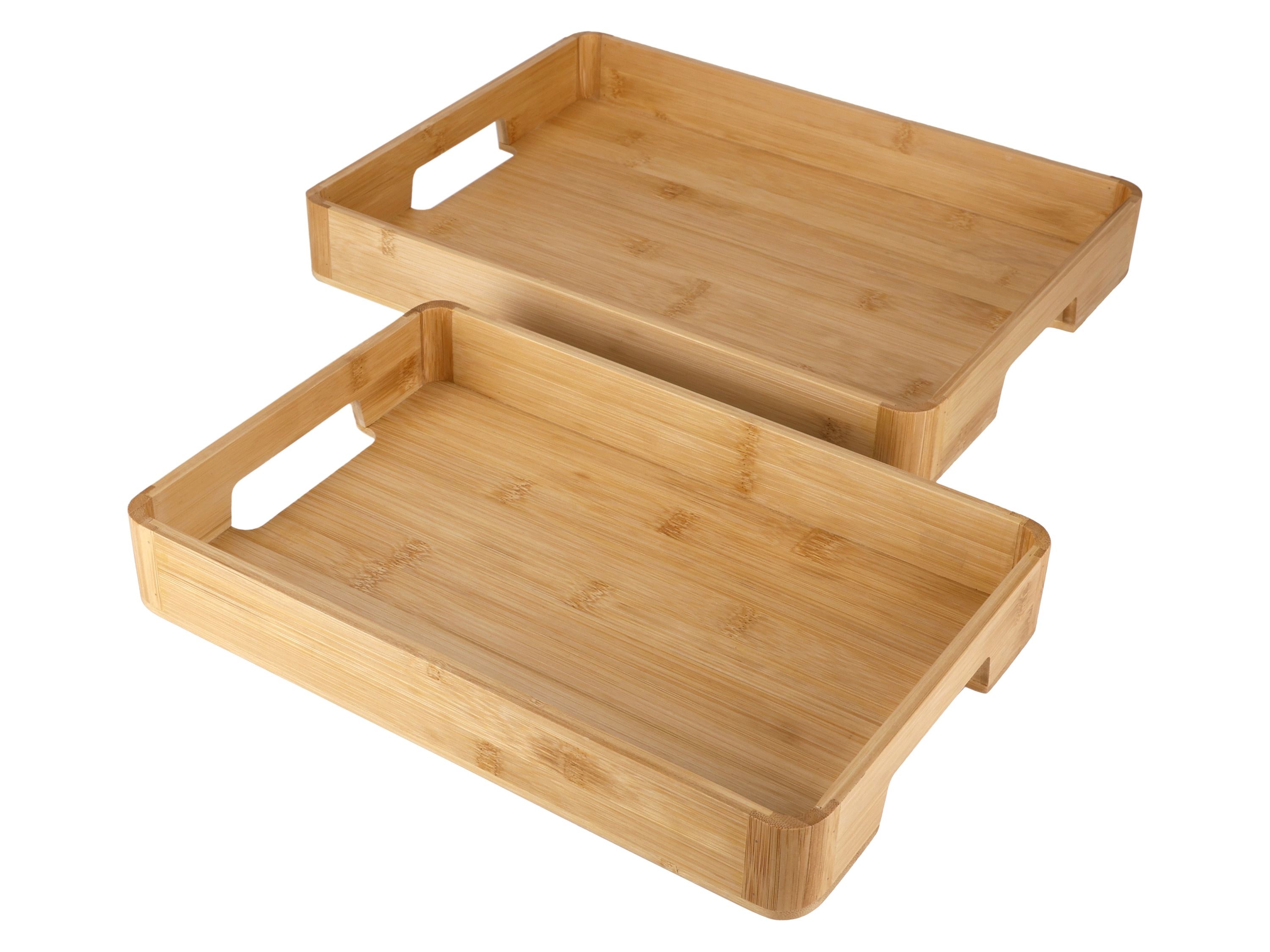 Silvercrest Zestaw 2 tac bambusowych Jasny