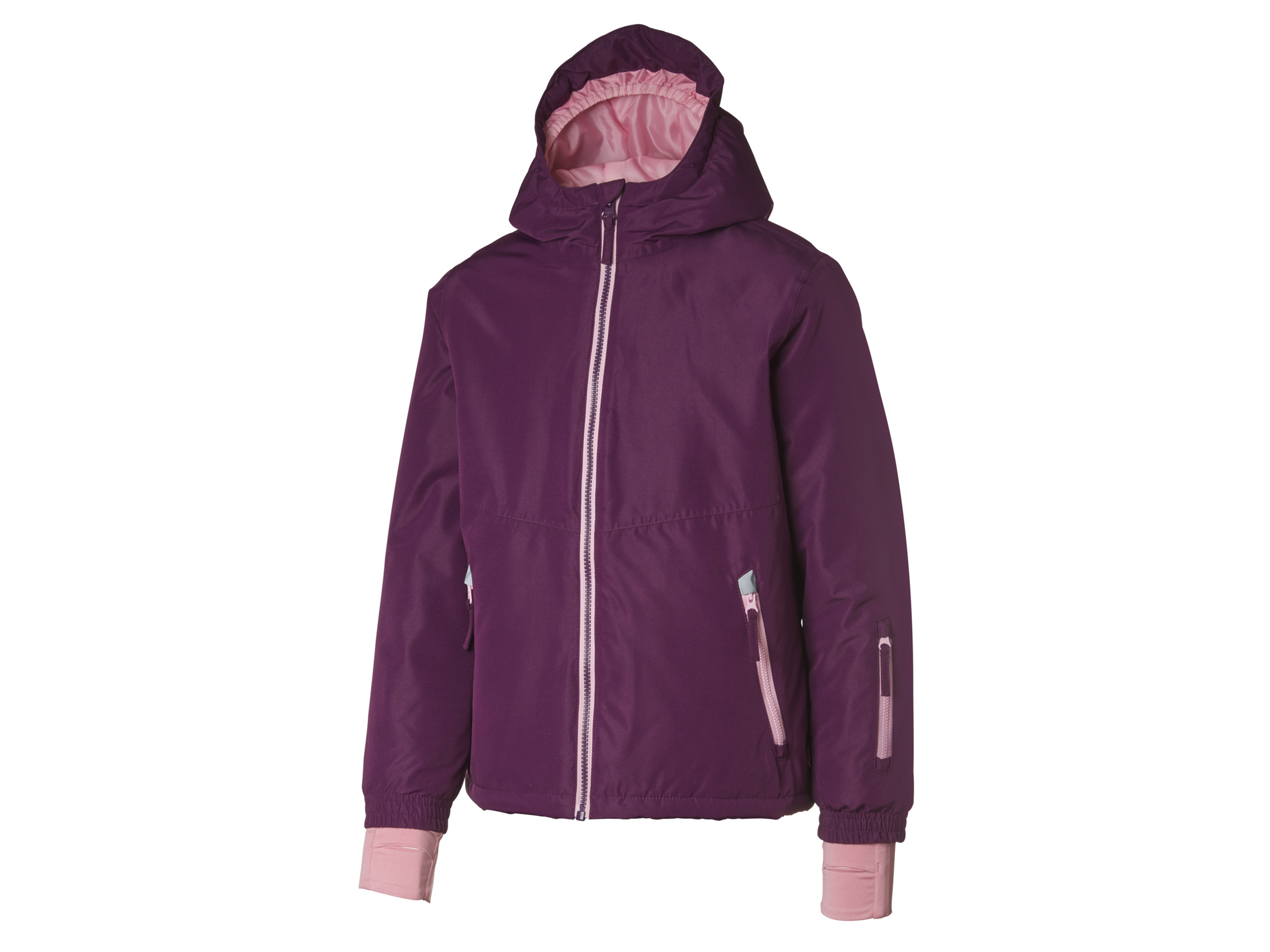 Crivit Kurtka narciarska dziewczęca Fioletowy, 134/140