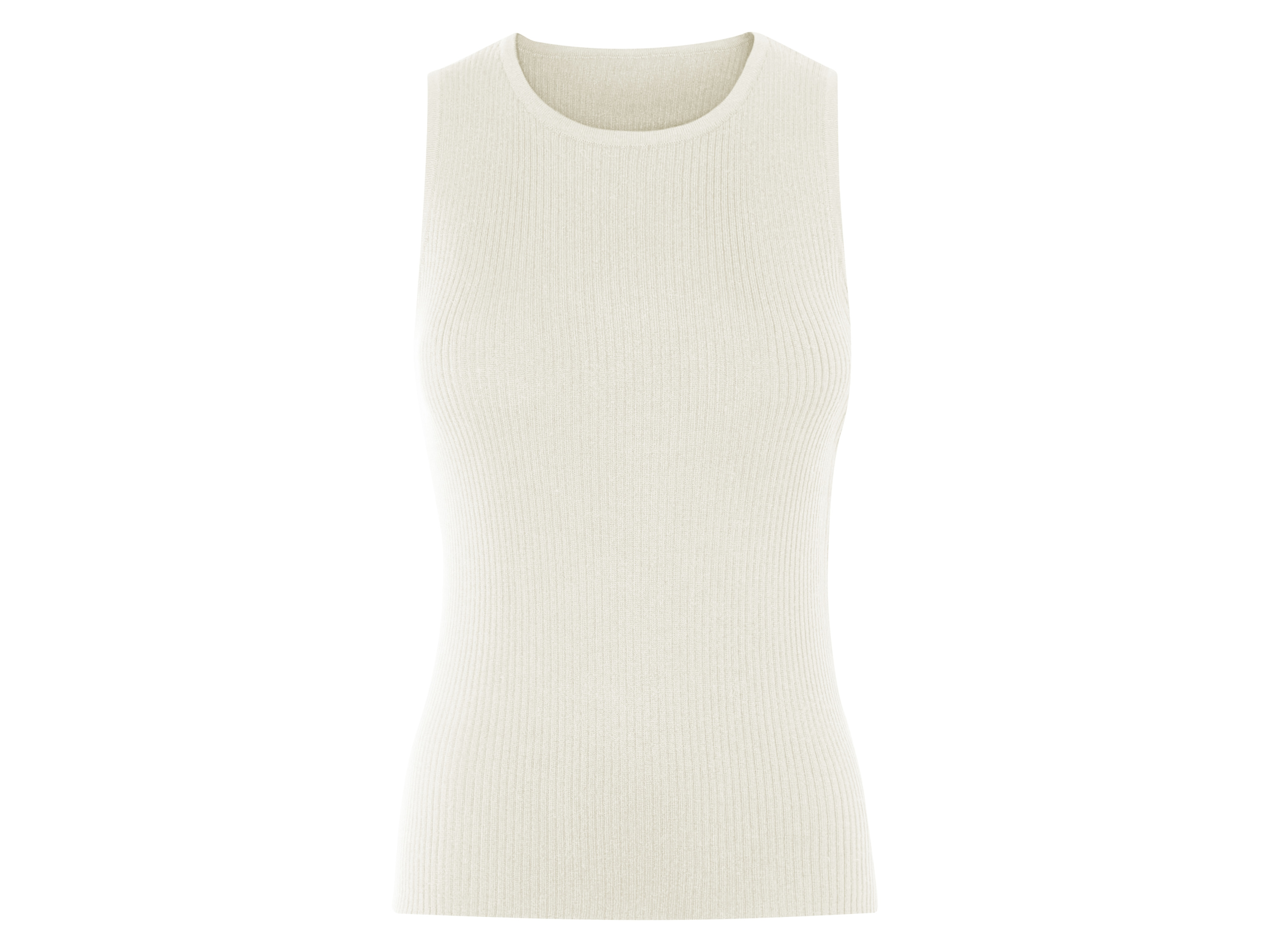 esmara Top damski z dzianiny swetrowej Biały, L44/46