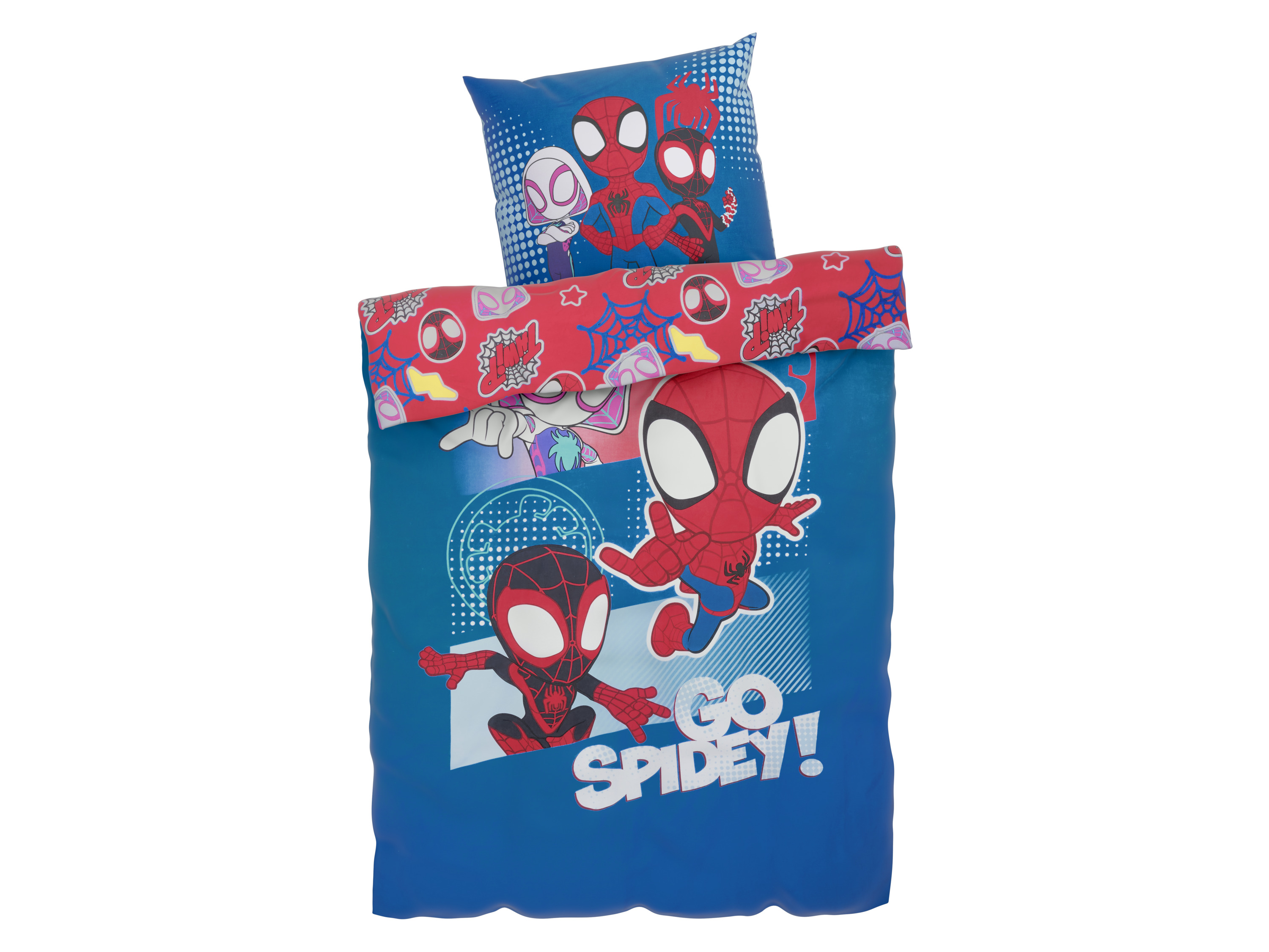 Pościel dwustronna z bawełny renforcé, 140 x 200 cm Spidey