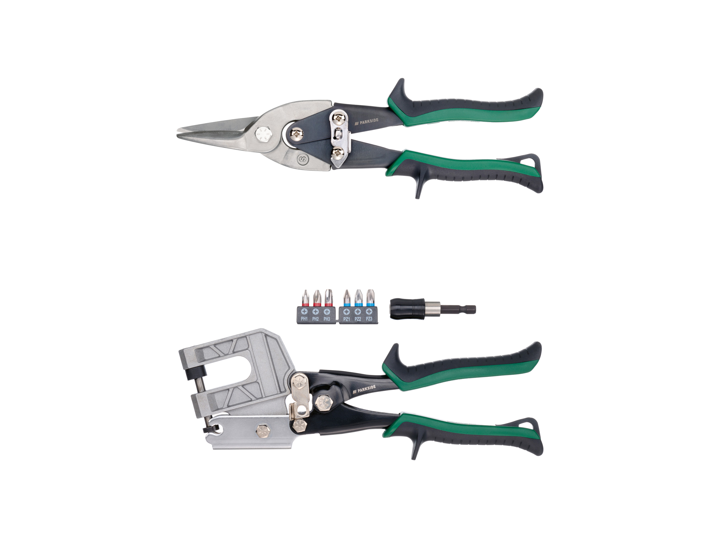 Parkside Zestaw do montażu na sucho lub zestaw nożyc do blachy Zestaw do suchej zabudowy