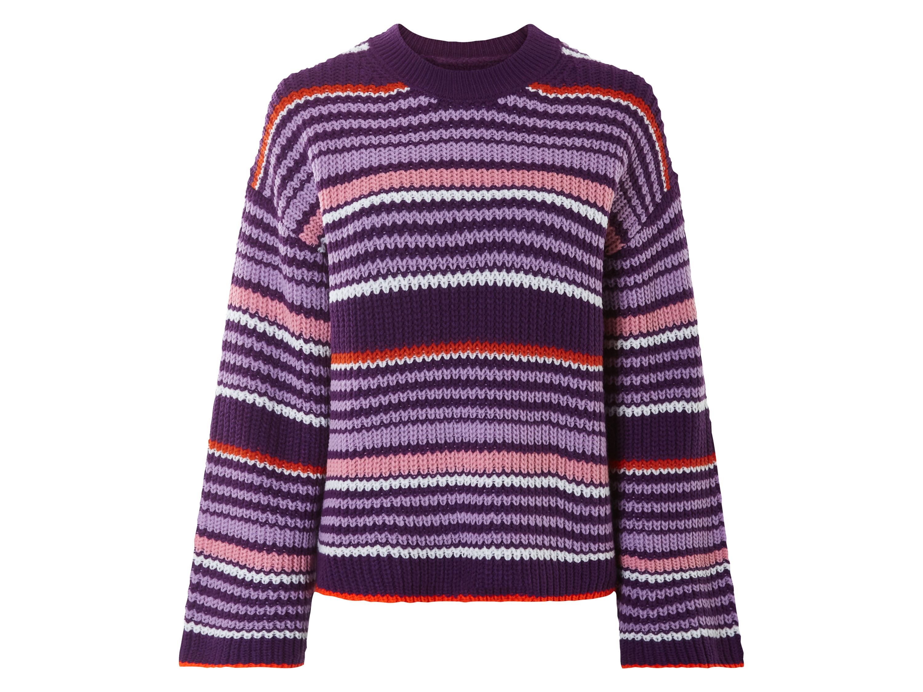 esmara Sweter dzianinowy damski XS 32/34, Fioletowy