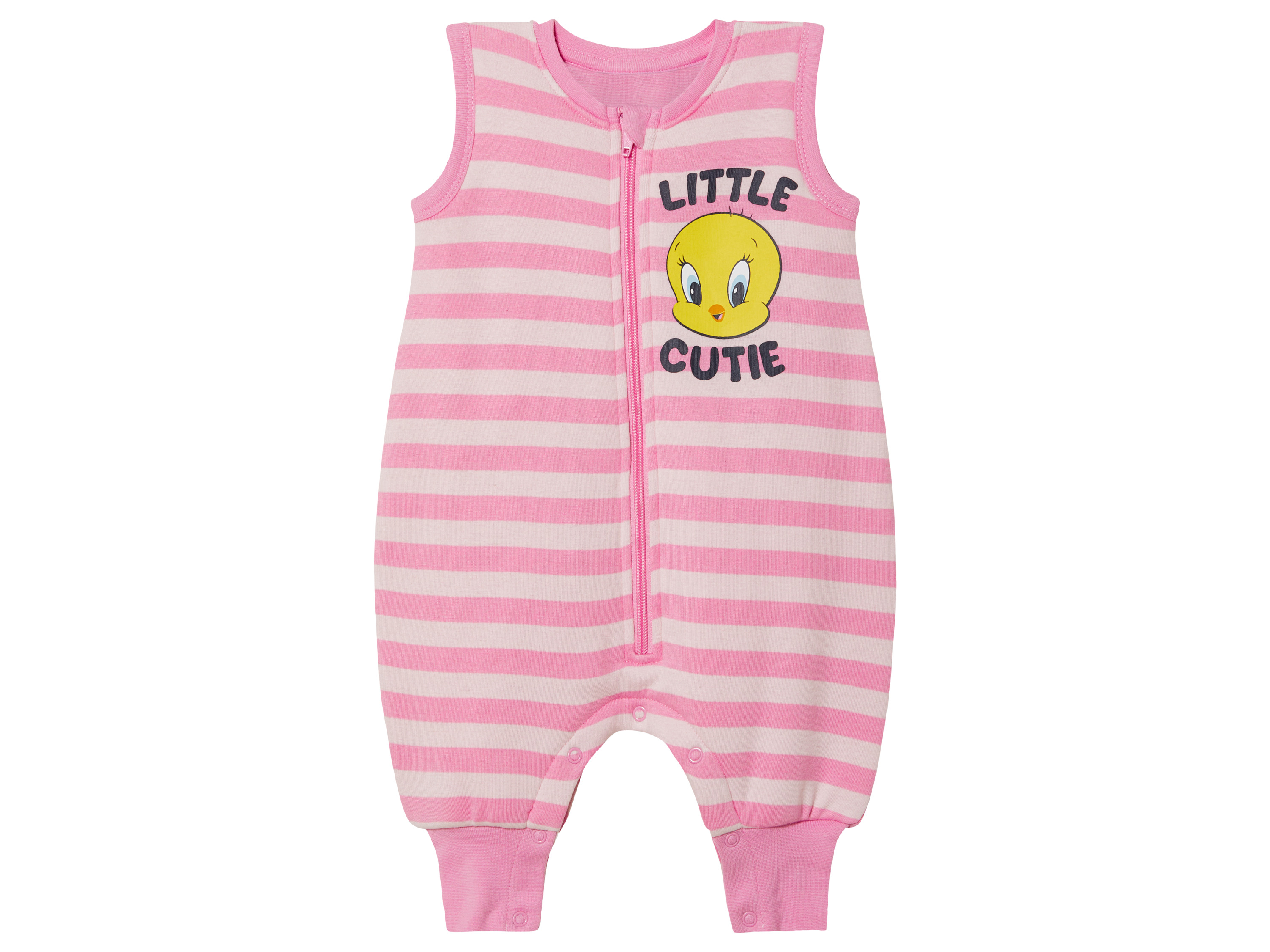 Pajacyk niemowlęcy z bawełną organiczną 62/68, Różowy