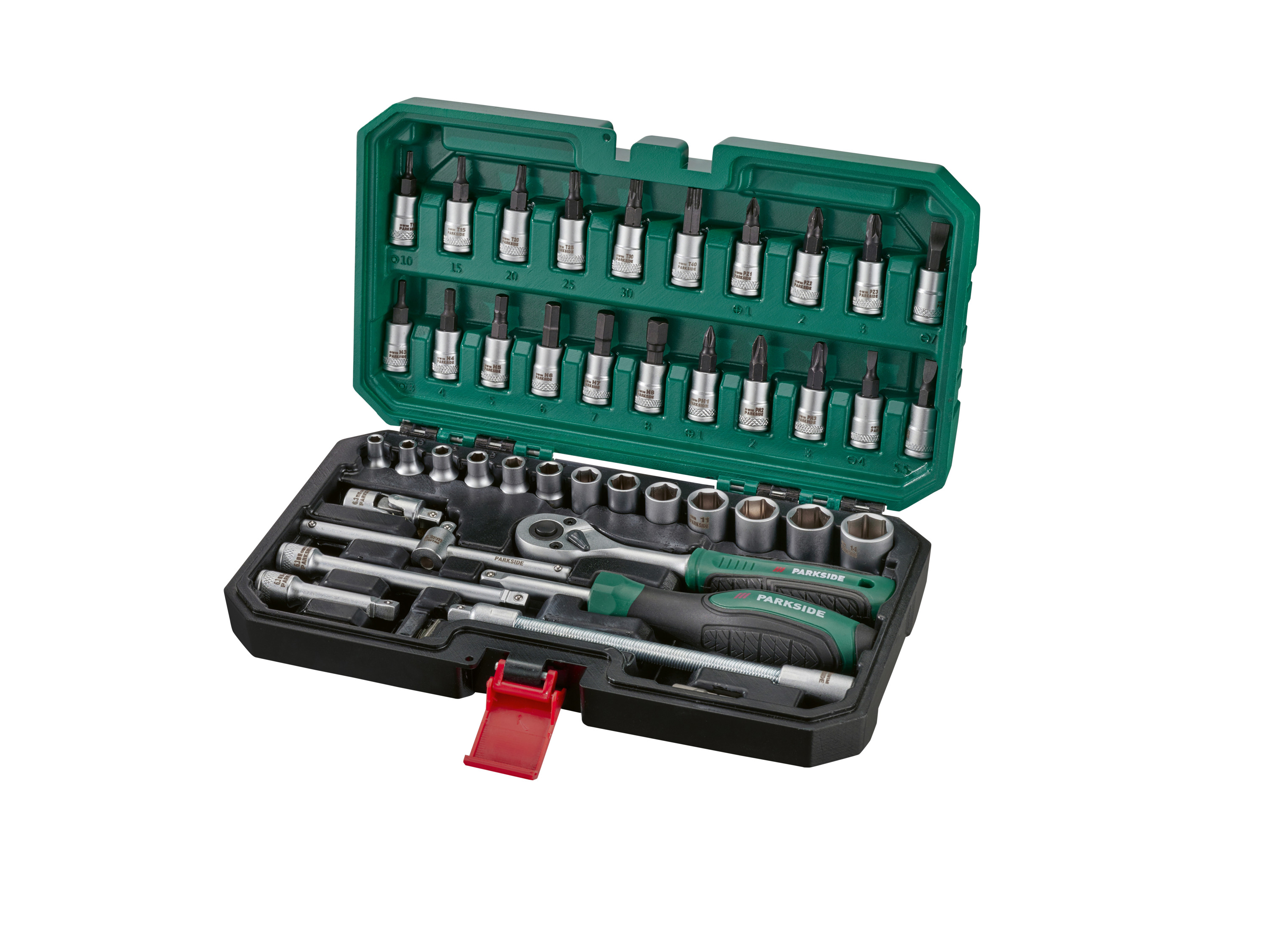 Parkside Zestaw kluczy nasadowych, 46 elementów