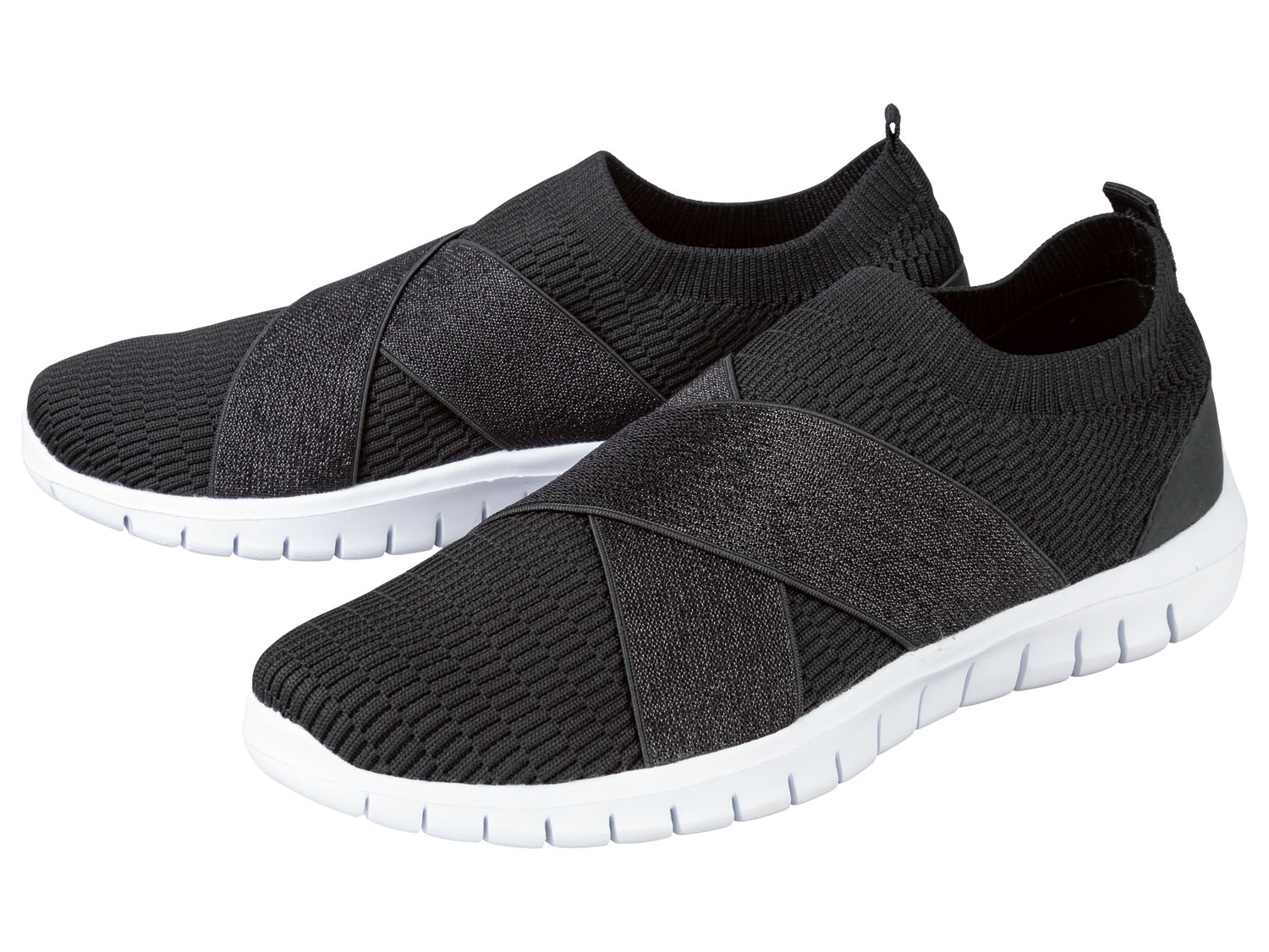 esmara Sneakersy damskie, z technologią "na boso" Czarny, 37