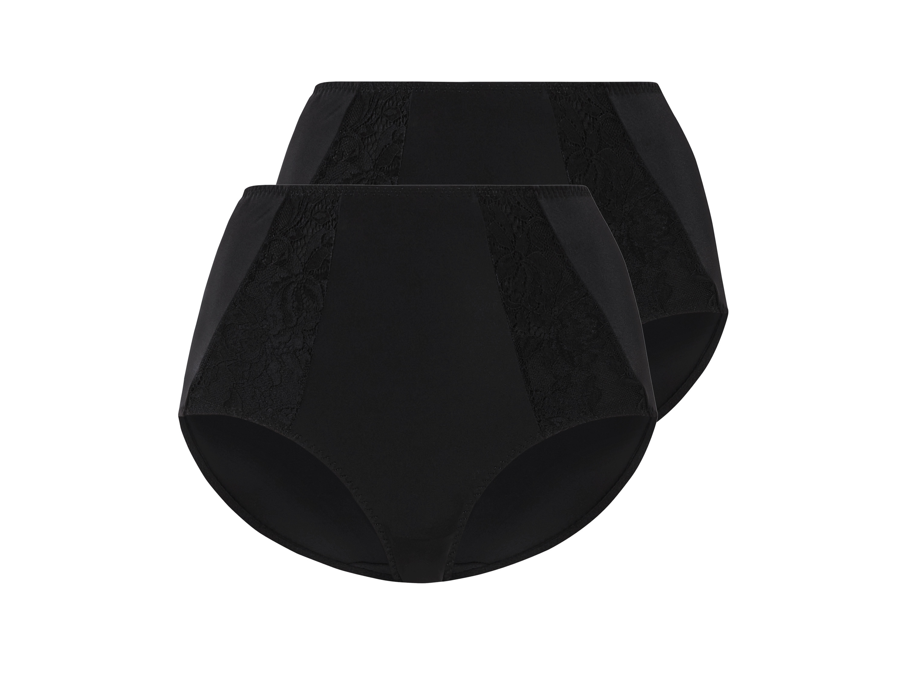 esmara Majtki figi damskie z wysokim stanem Czarny, S36/38