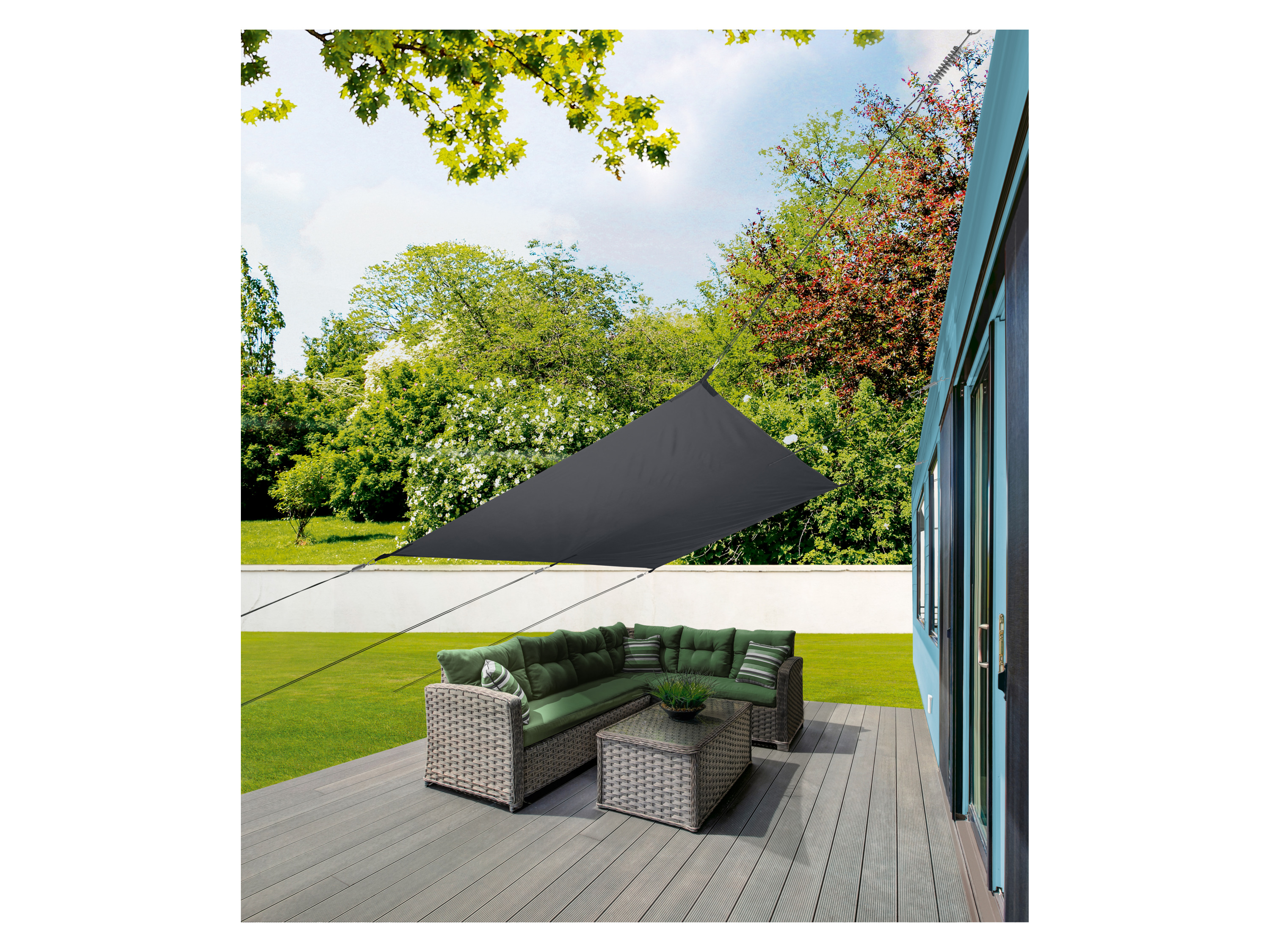 Livarno home Żagiel przeciwsłoneczny Prostokątny/ antracyt