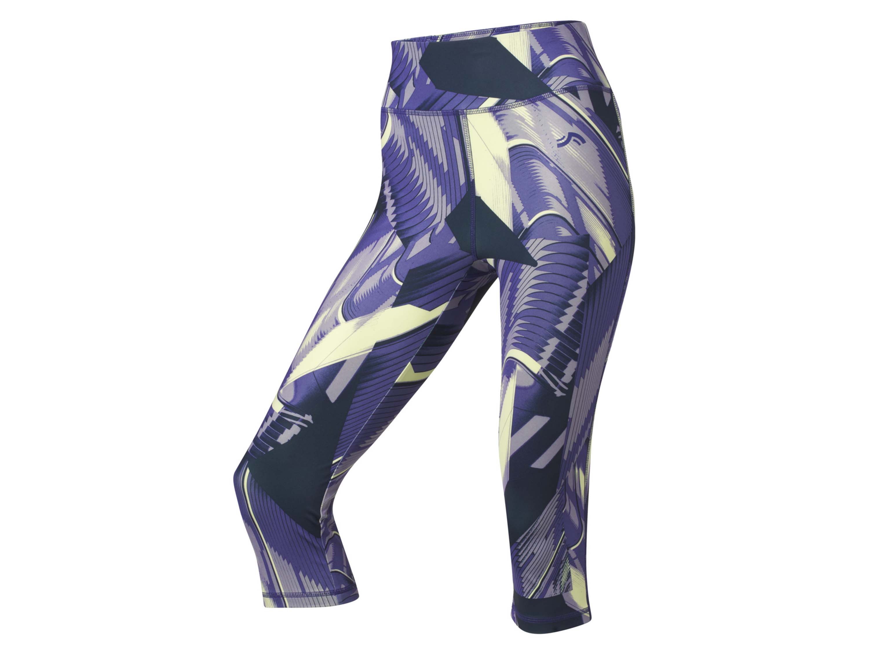 Crivit Legginsy sportowe damskie 3/4 XS 32-34, Wzorzysty