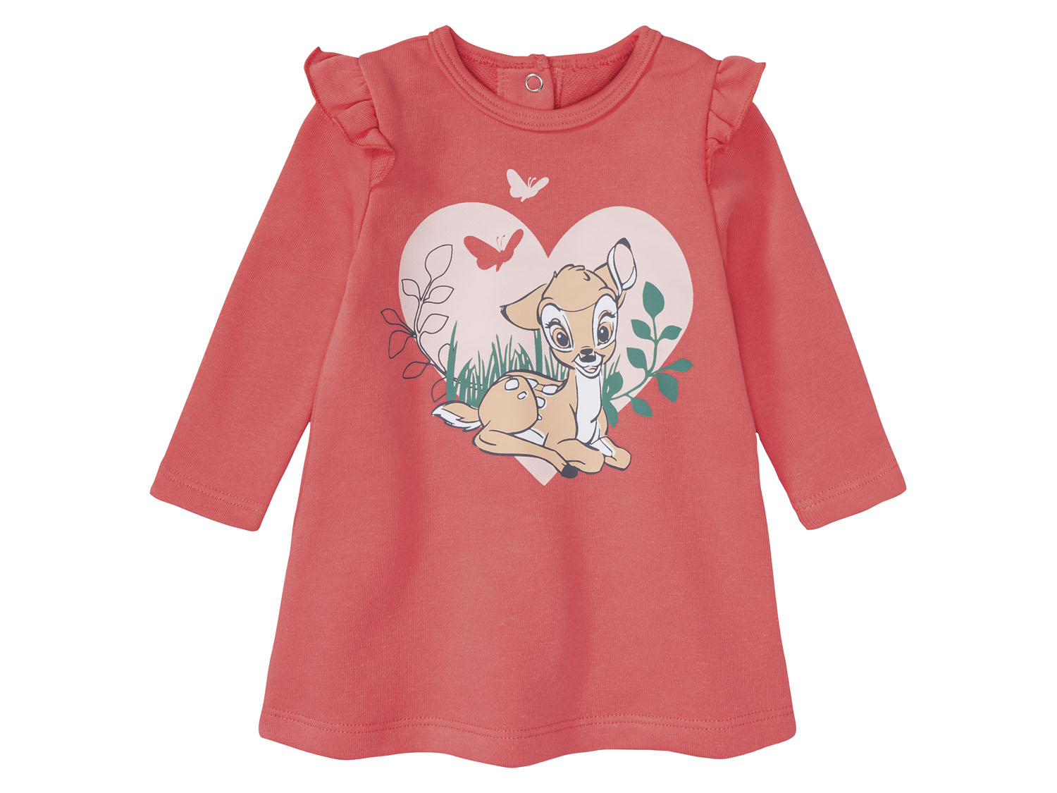 Sukienka niemowlęca z bawełną organiczną 50/56, Różowy