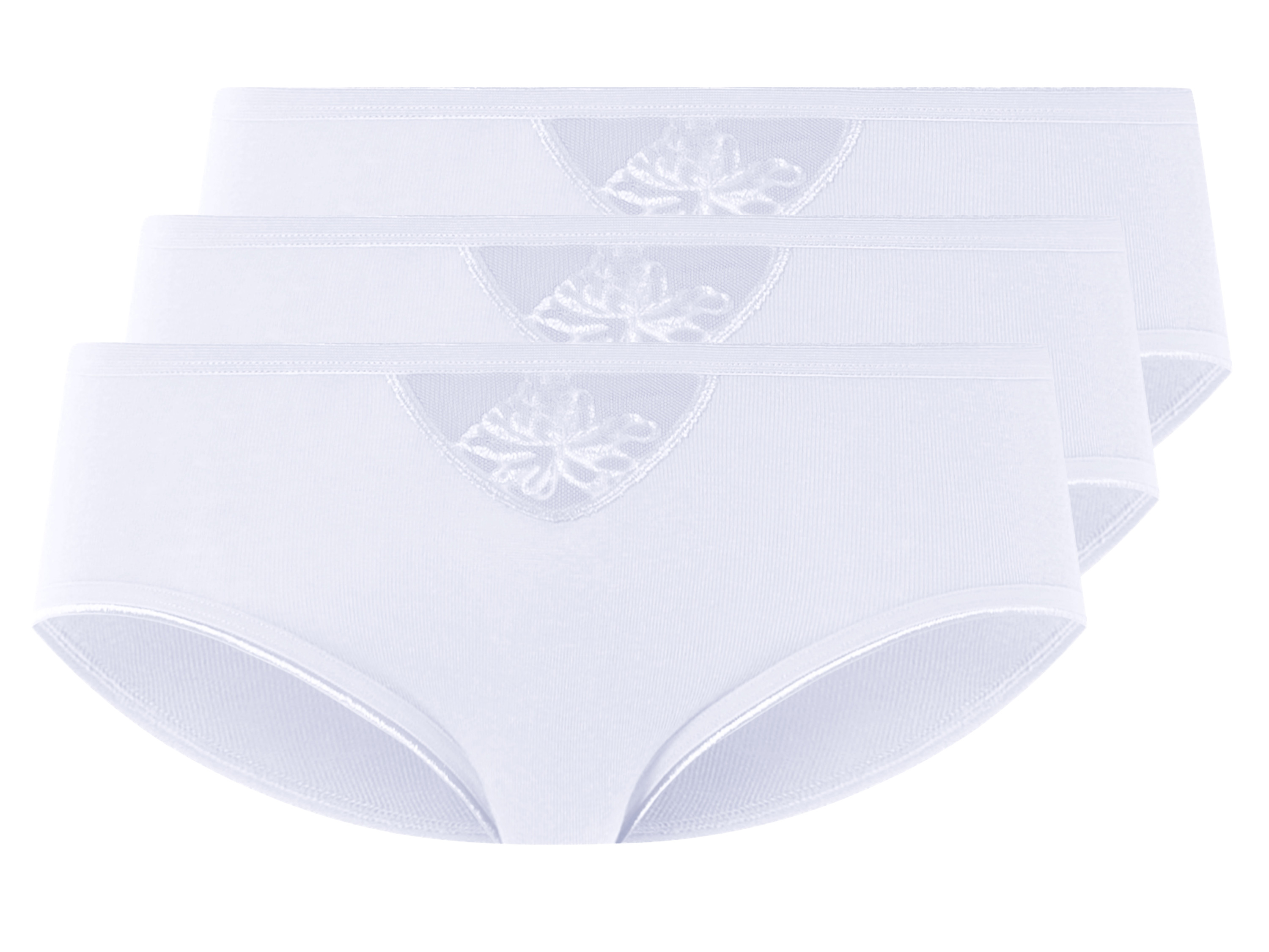 esmara Figi damskie bawełniane, 3 pary Biały, L44/46