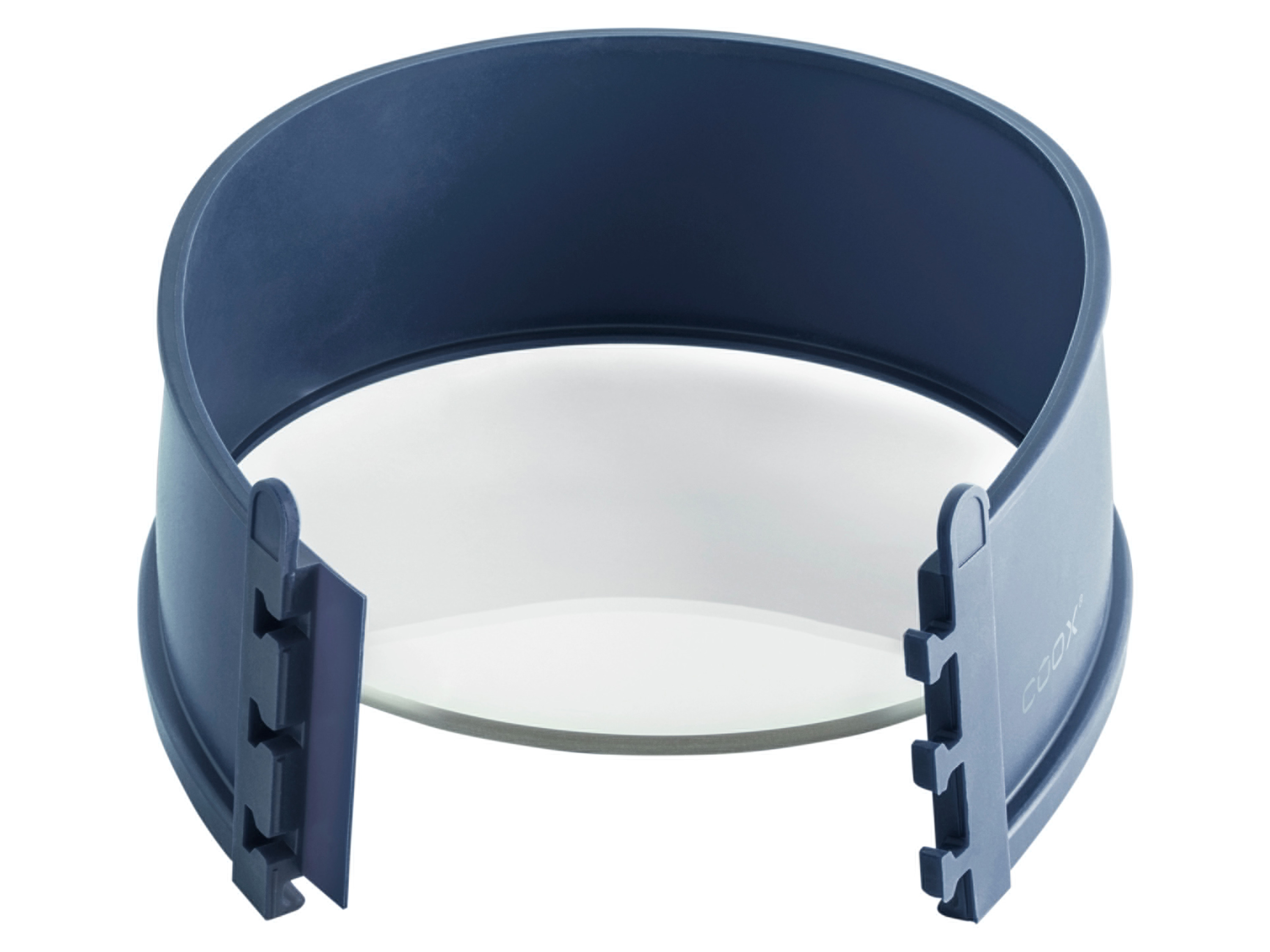 Coox Forma okrągła do ciasta ze szklanym dnem Szaroniebieski